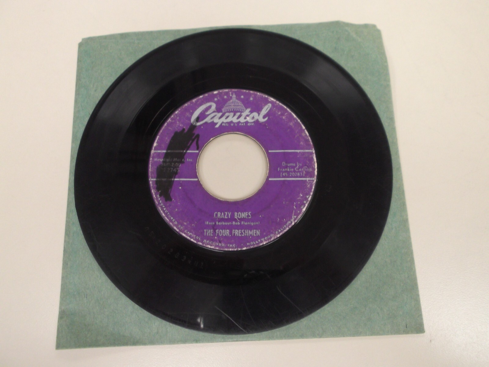 The Four Freshmen – Crazy Bones /Seems Like Old Times – Capitol F2745 – Fair