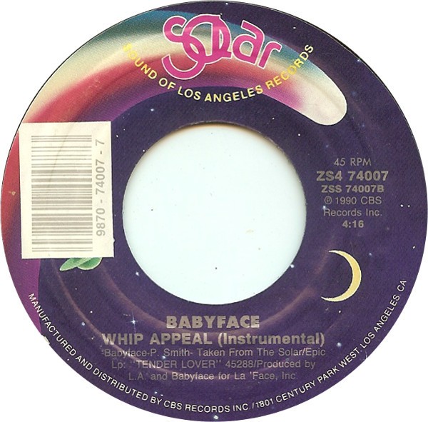 Babyface – Whip Appeal (7″) (Near Mint (NM or M-)) – 3912904861