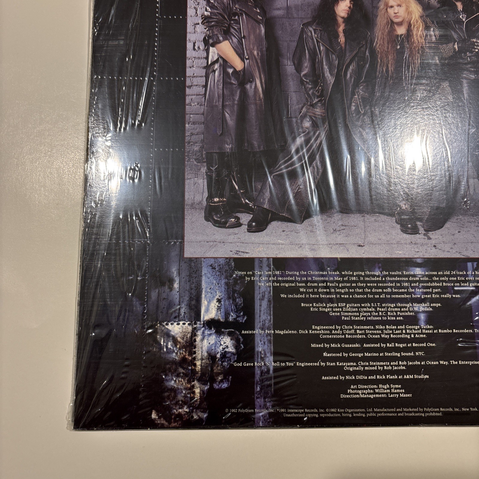 KISS – Revenge, Blue Marble Vinyl 1992 Mercury 848-037-1 – SEALED