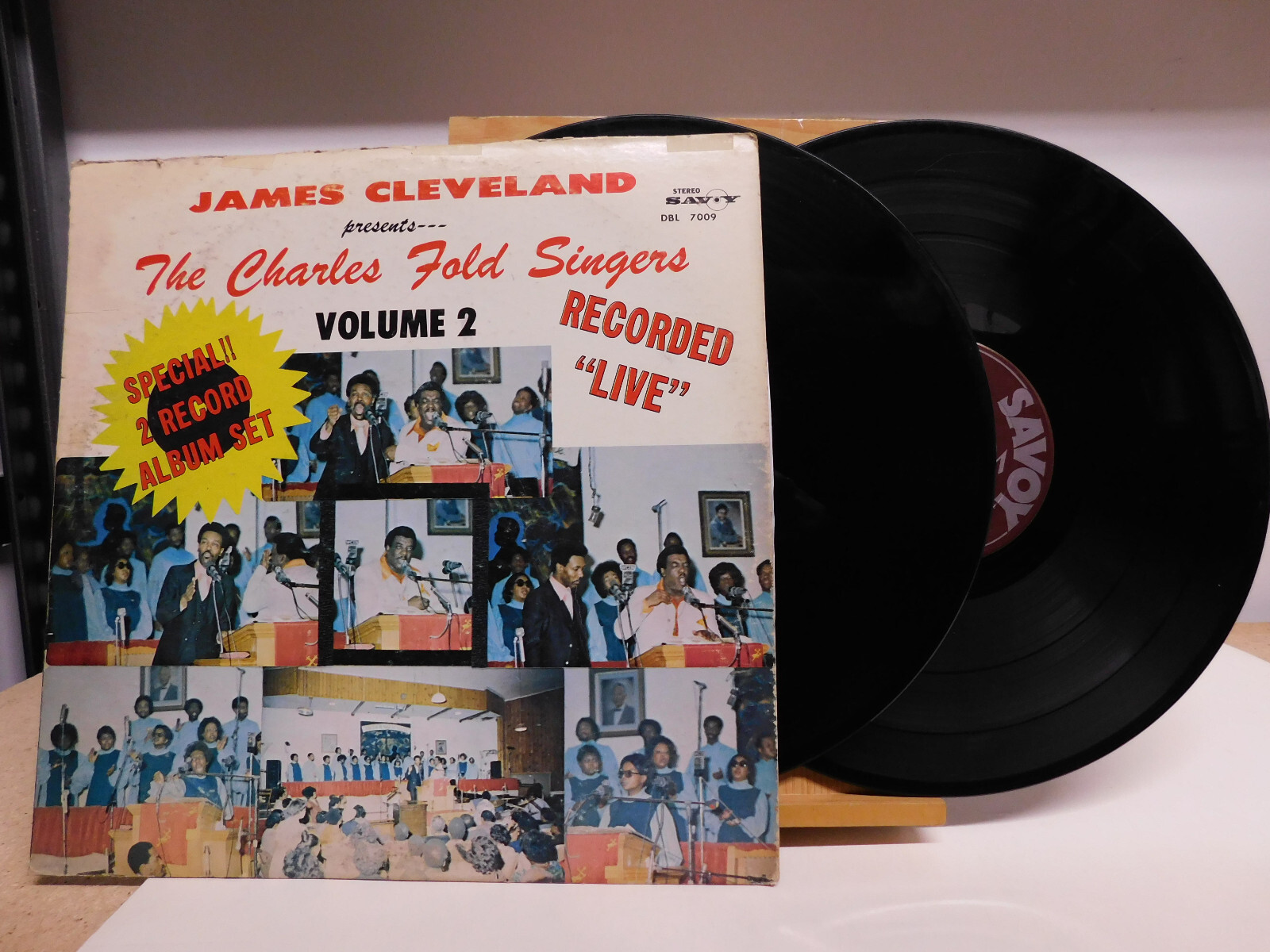 James Cleveland Presents The Charles Fold Singers Detroit gospel 2 LP Volume 2