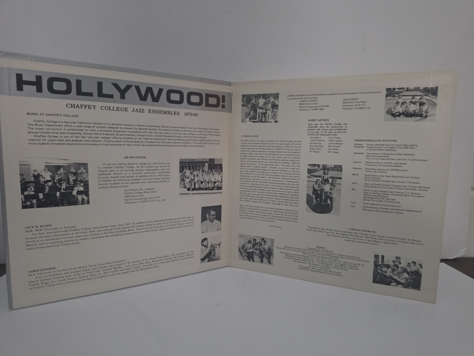 Chaffey College Jazz Ensemble Hollywood