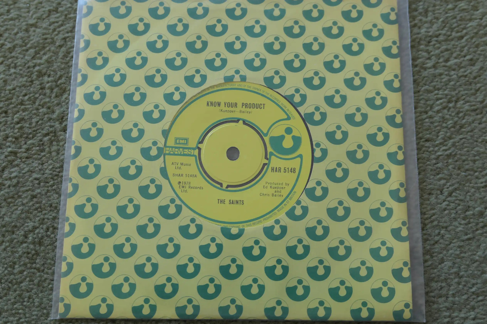 THE SAINTS – KNOW YOUR PRODUCT 7″ – Nr MINT UK 1978 ORIG PUNK