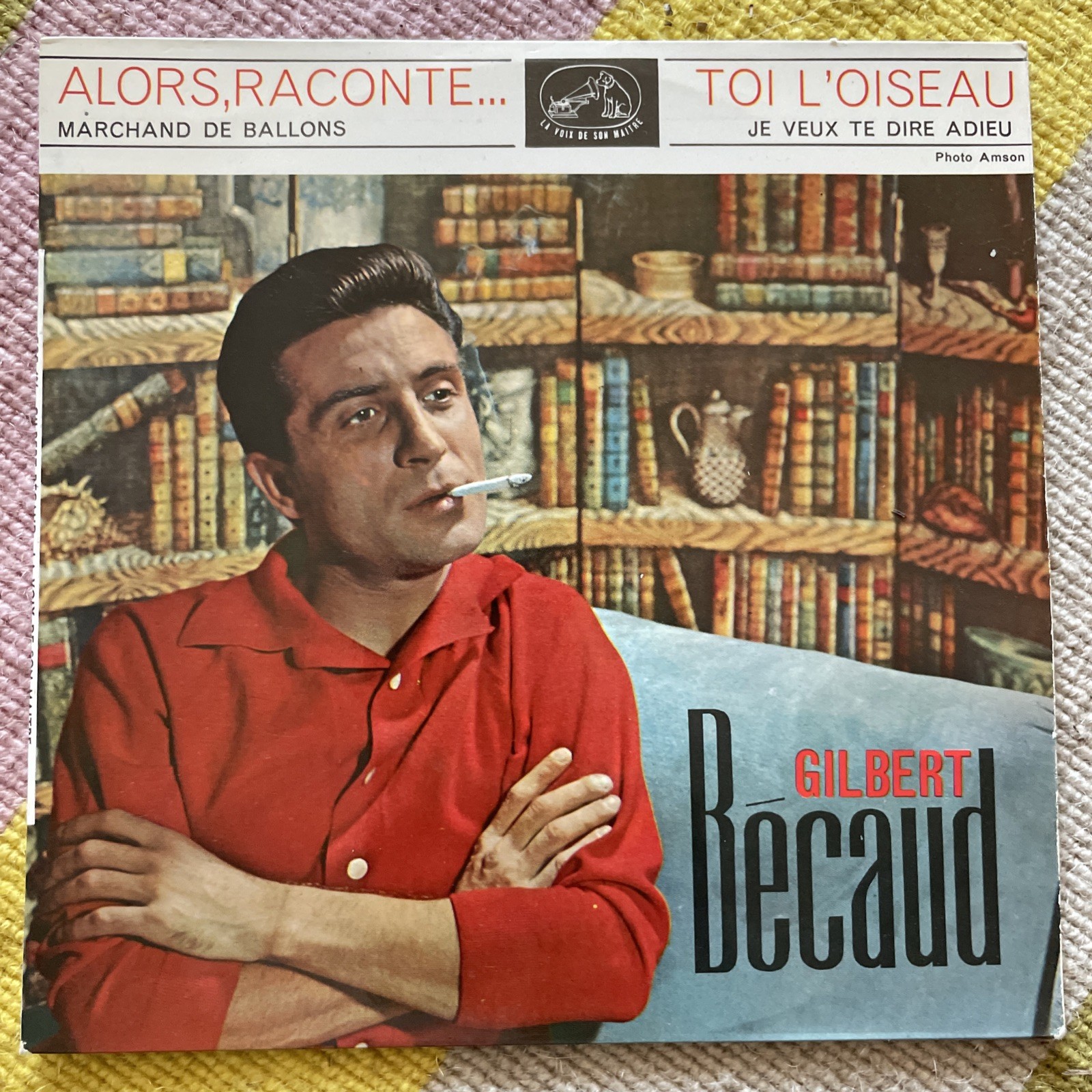 Lot of 6 French 45 Rpm EPs Vintage 1960’s Chansons VG+/VG+ Rare Vinyl France