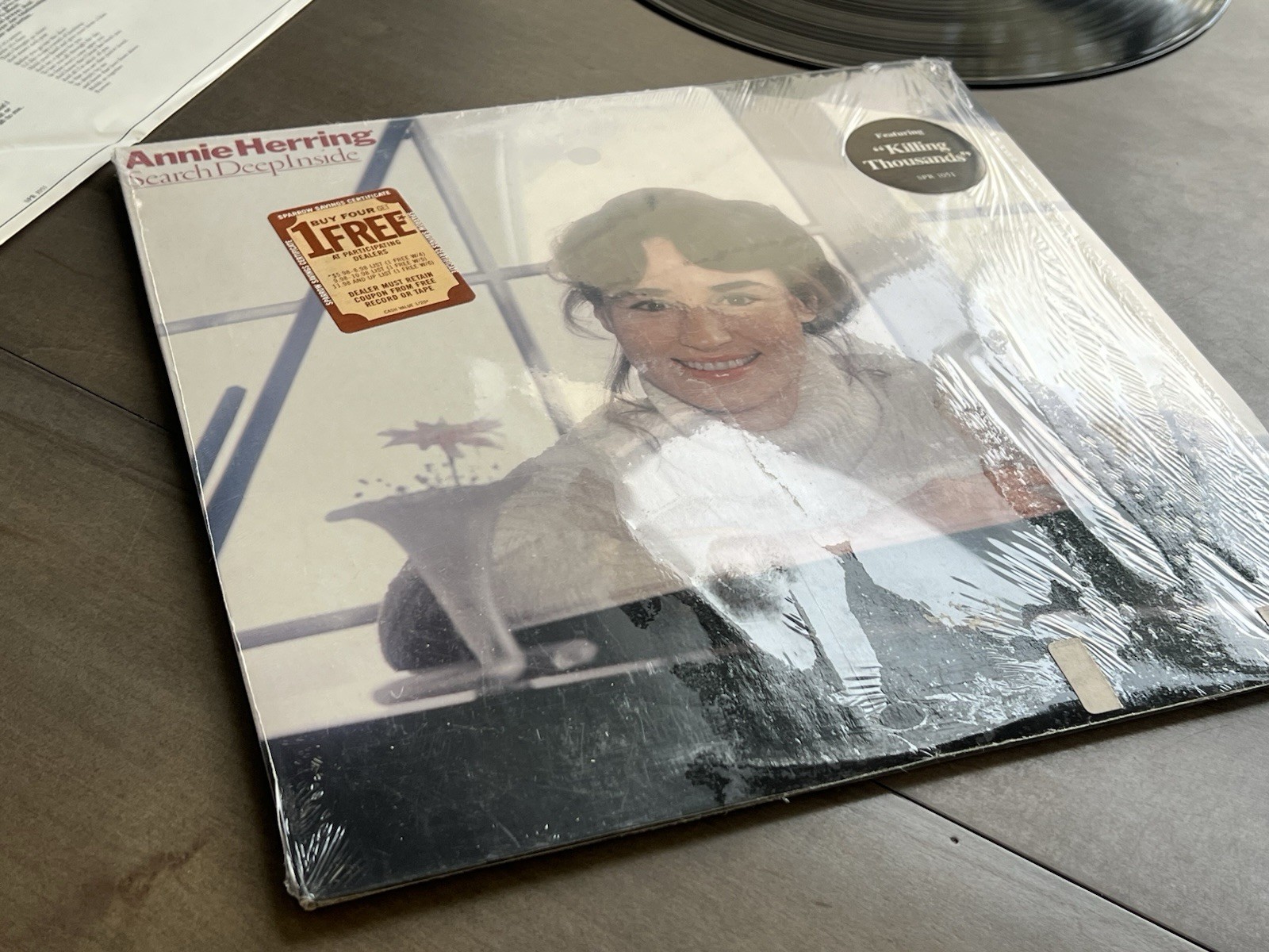 Annie Herring Search Deep Inside Vinyl LP SPR 1051 VG+ Shrink Hype Lyrics Sleeve