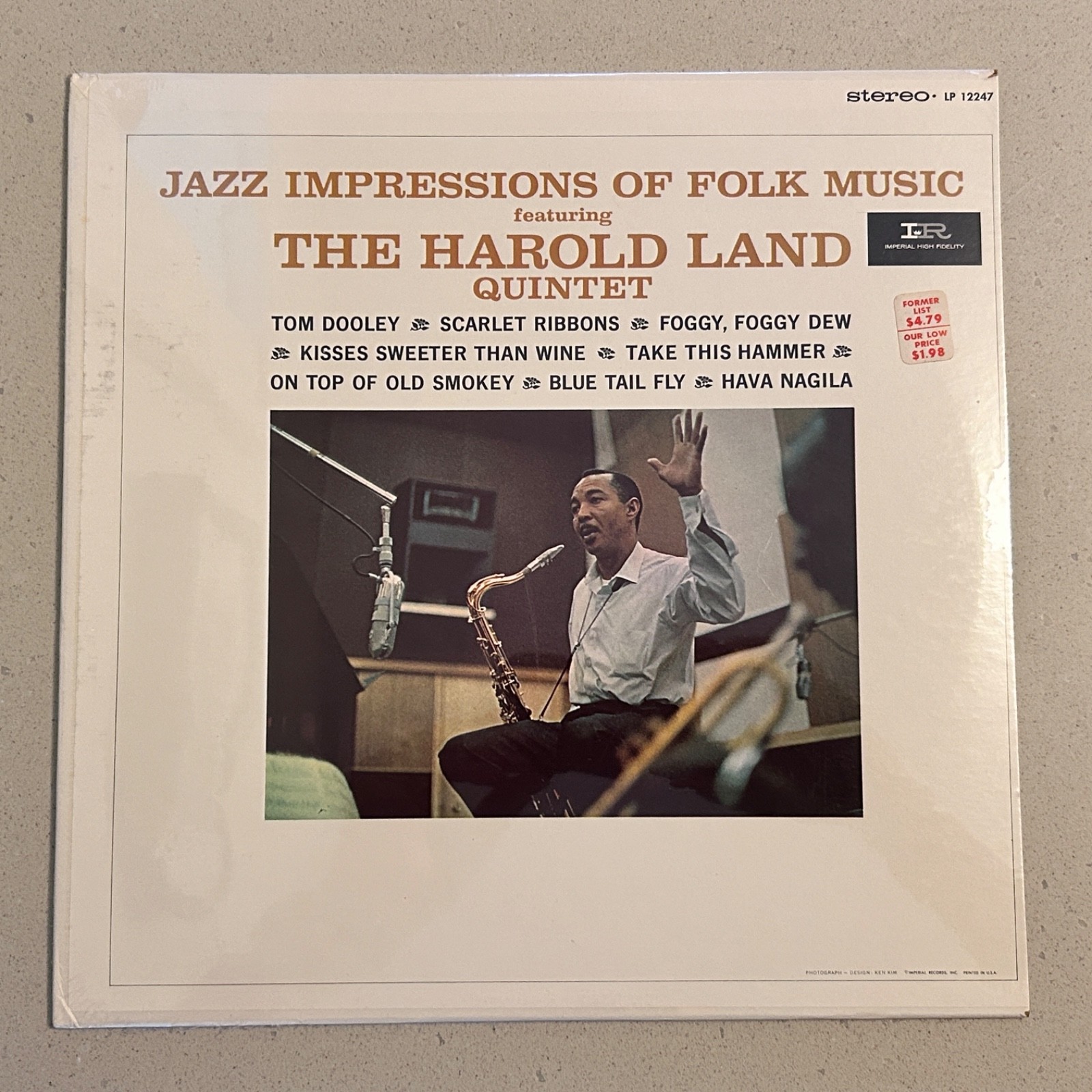 SEALED!! The Harold Land Quintet “Jazz Impressions Of Folk Music” LP 12247