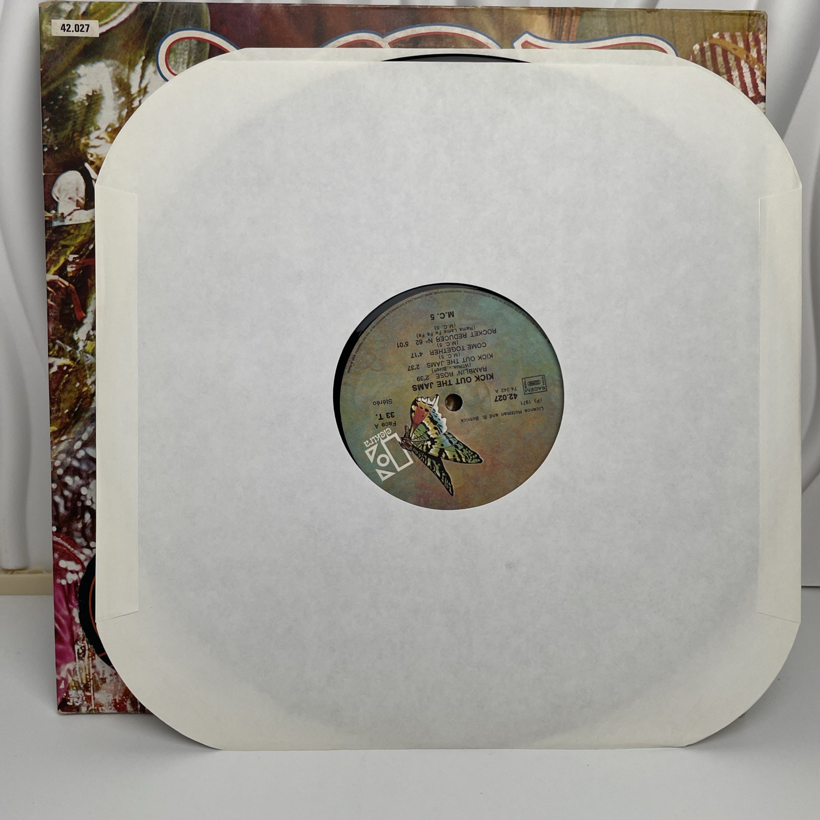 MC5 – Kick Out The Jams LP (1969) French A/B Press Elektra 1975 RE Vinyl is EX