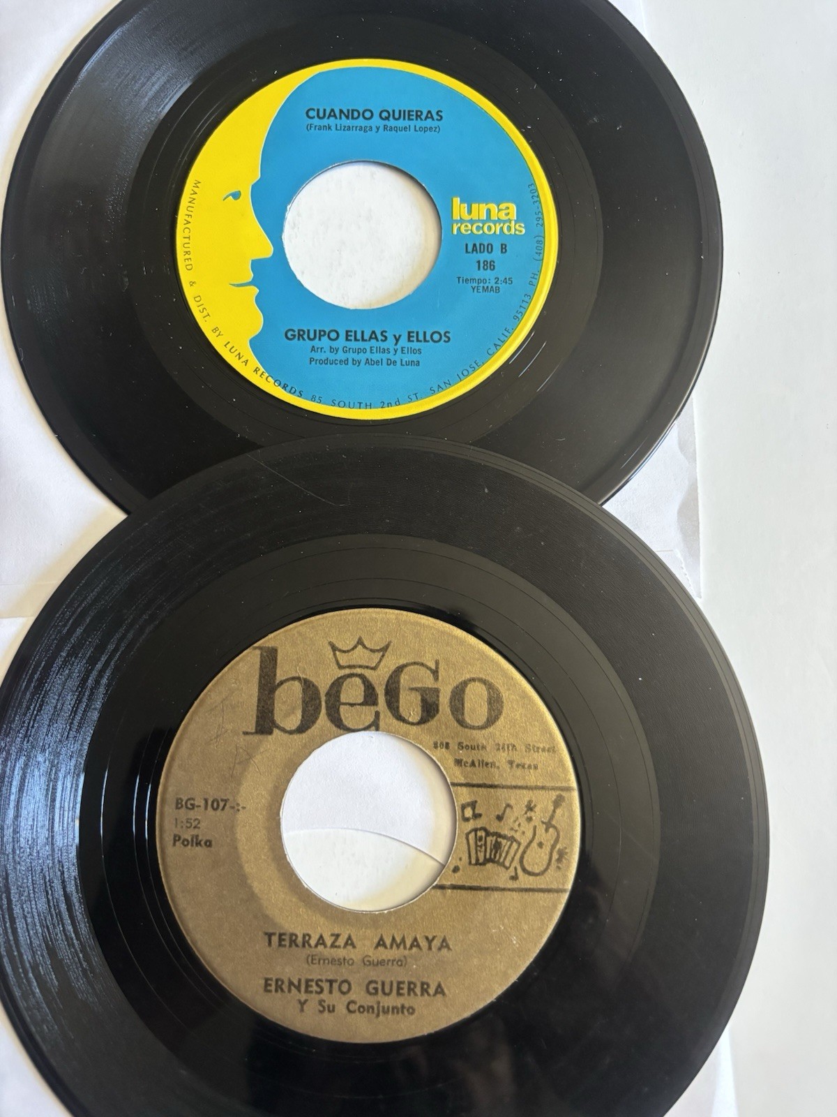 LOT OF 10 45’s Ramon Ayala Y Varios Mas Canciones