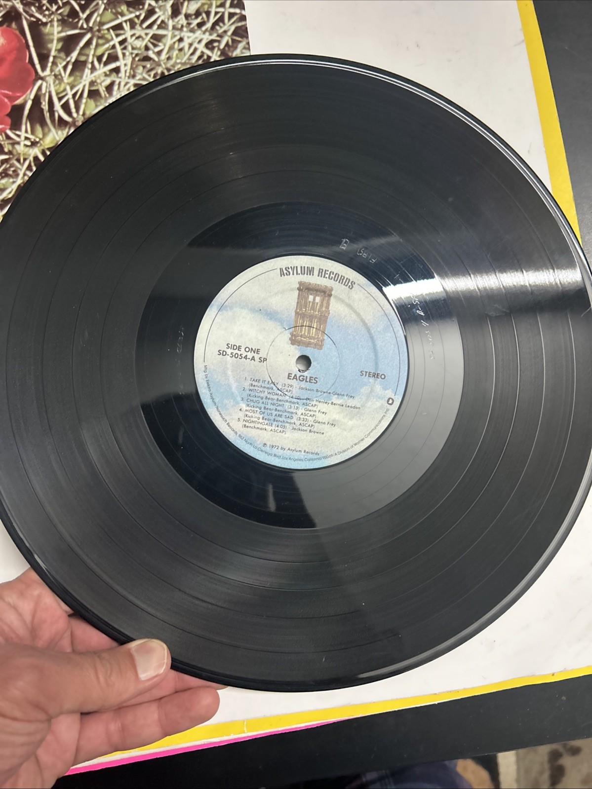 The Eagles Self Titled 1972 Asylum Records Debut LP Vinyl Record SD 5054