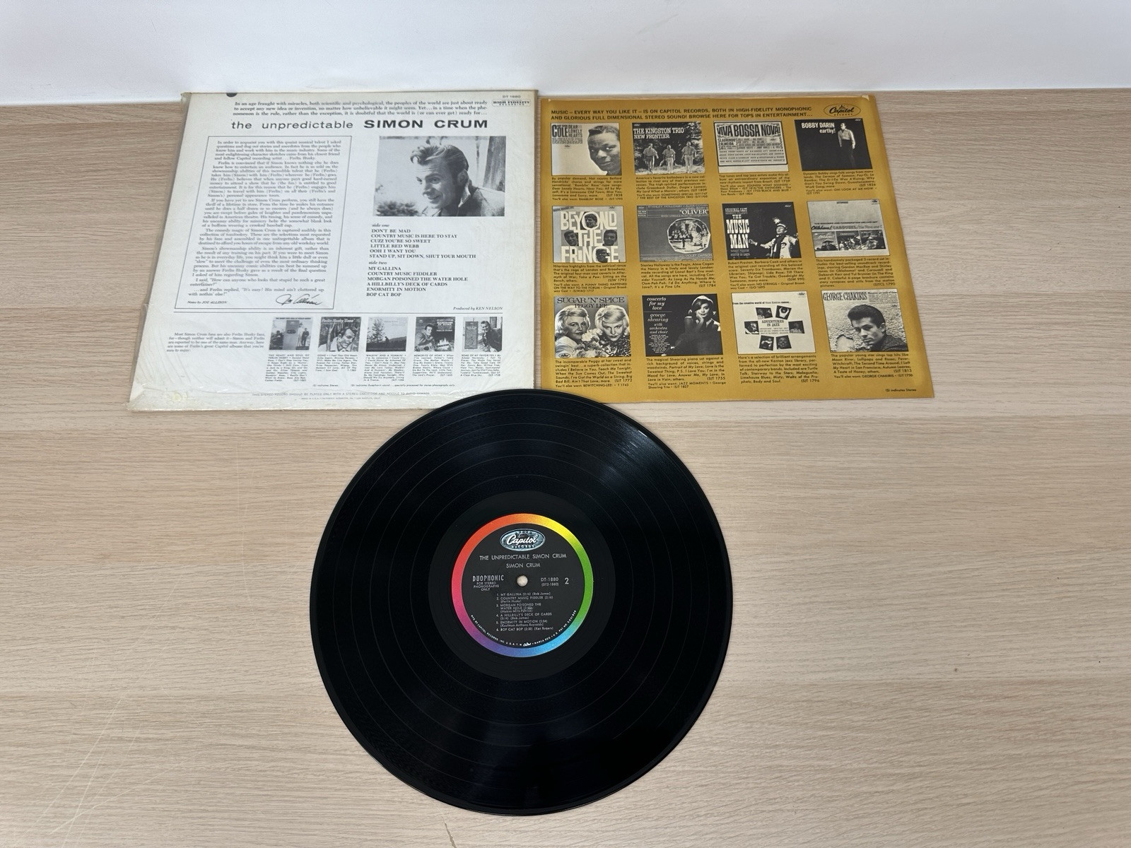The Unpredictable Simon Crum – 1963 Vinyl LP – Capitol Records DT-1880 In Shrink