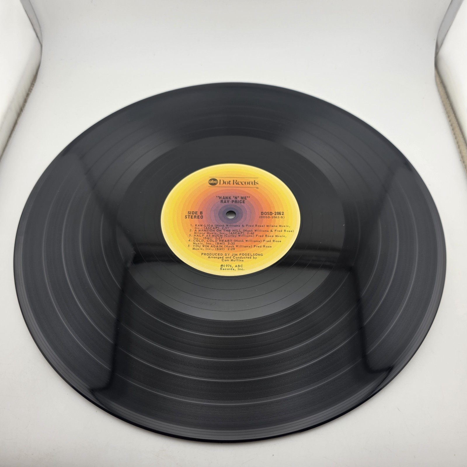 Ray Price Hank N Me LP Hank Williams 1976 Shrink Hype ABC Dot Records EX