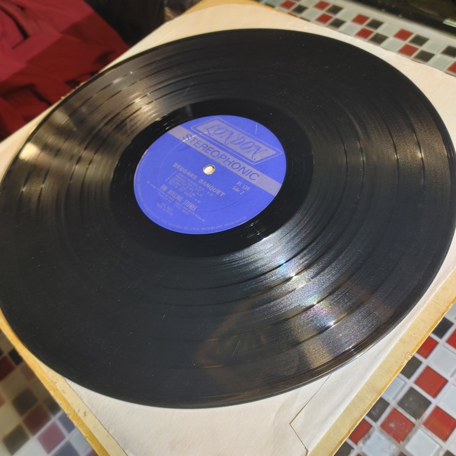 The Rolling Stones ~ Beggars Banquet ~ London PS 539 LP Stereo Vinyl Record