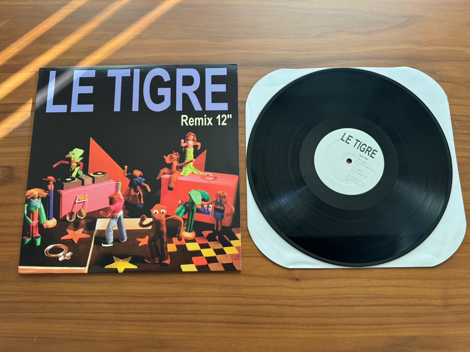 LE TIGRE Remix 12” 2003 VINYL LP_ not feminist sweepstakes this island