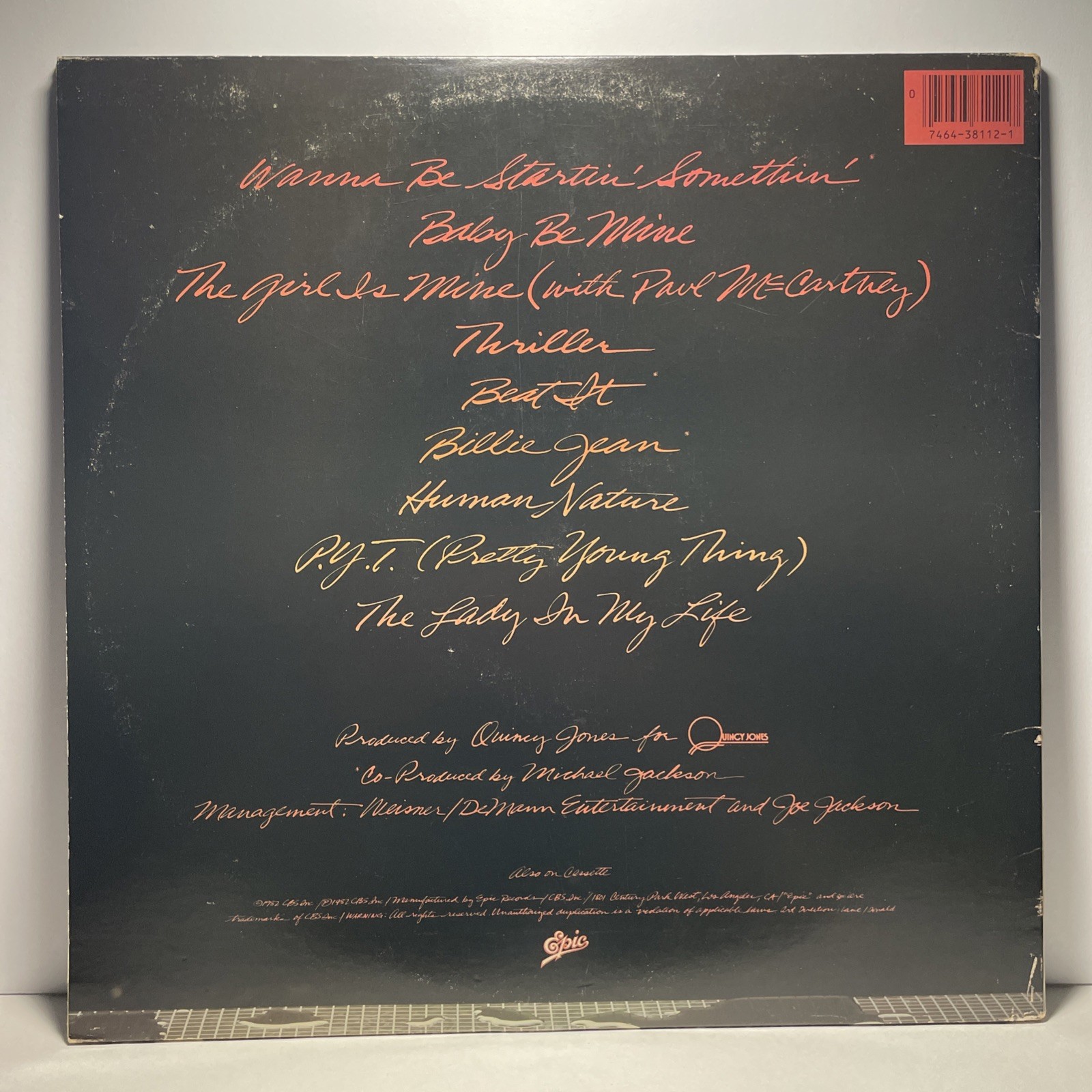Michael Jackson – Thriller – FAST SHIPPING – Rare 1982 Vinyl Record