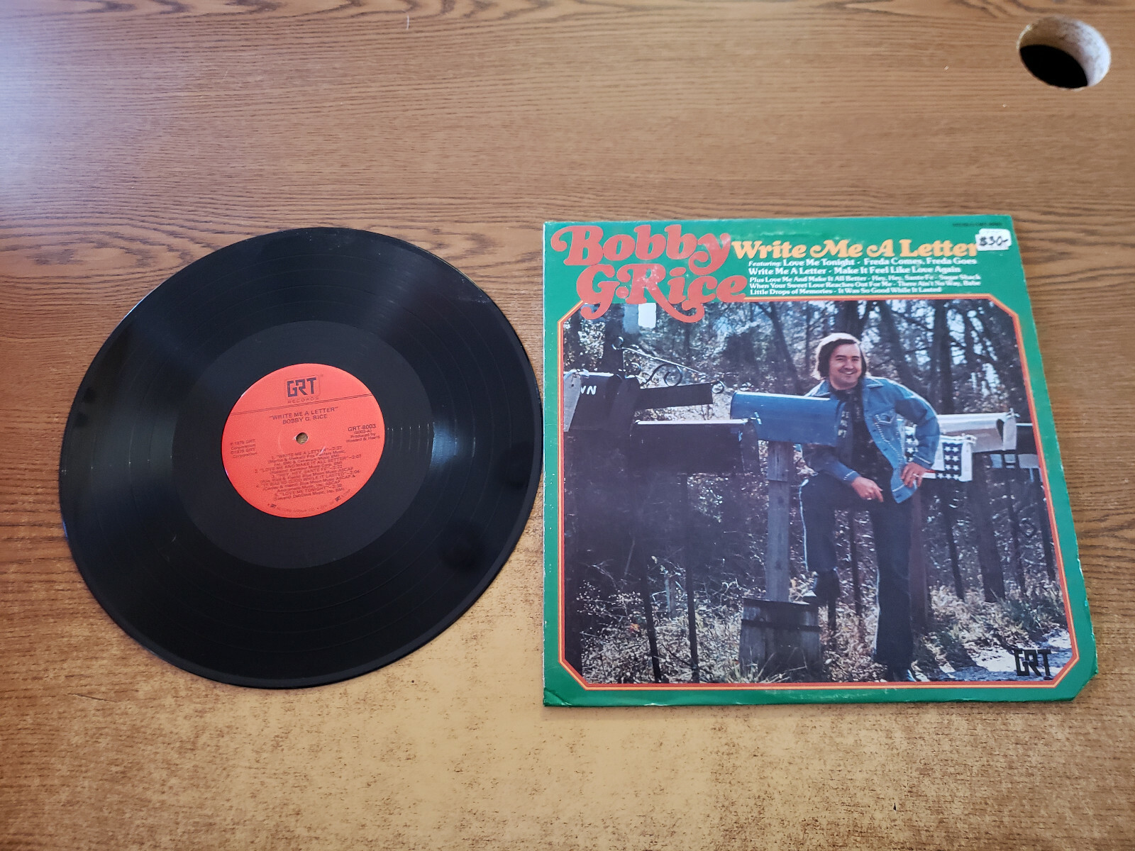 1970S MINT-EXC Bobby G. Rice – Write Me A Letter 8003 LP33