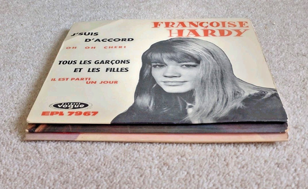 Francoise Hardy 3x Vogue EPs Le Premier Bonheur du Jour++ 1962/3 VG/VG(+)