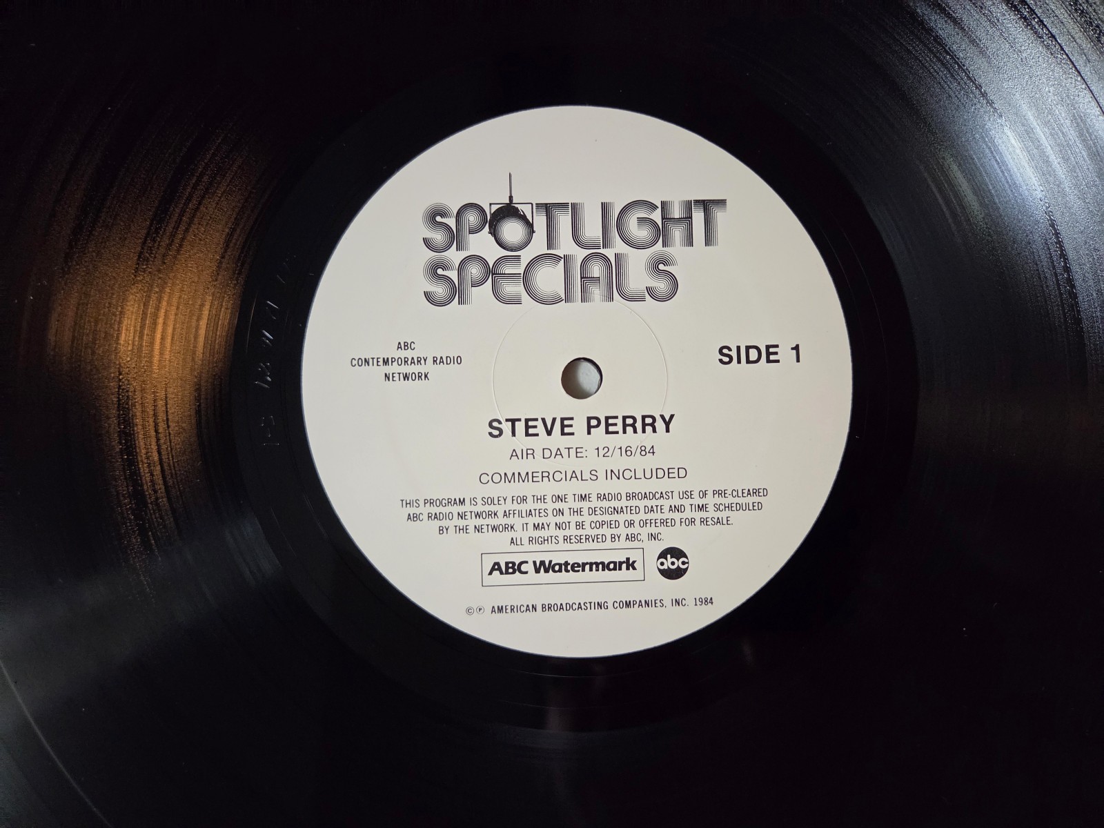 Steve Perry (Journey) ABC Watermark Spotlight Specials 2 LP Radio Promo Box