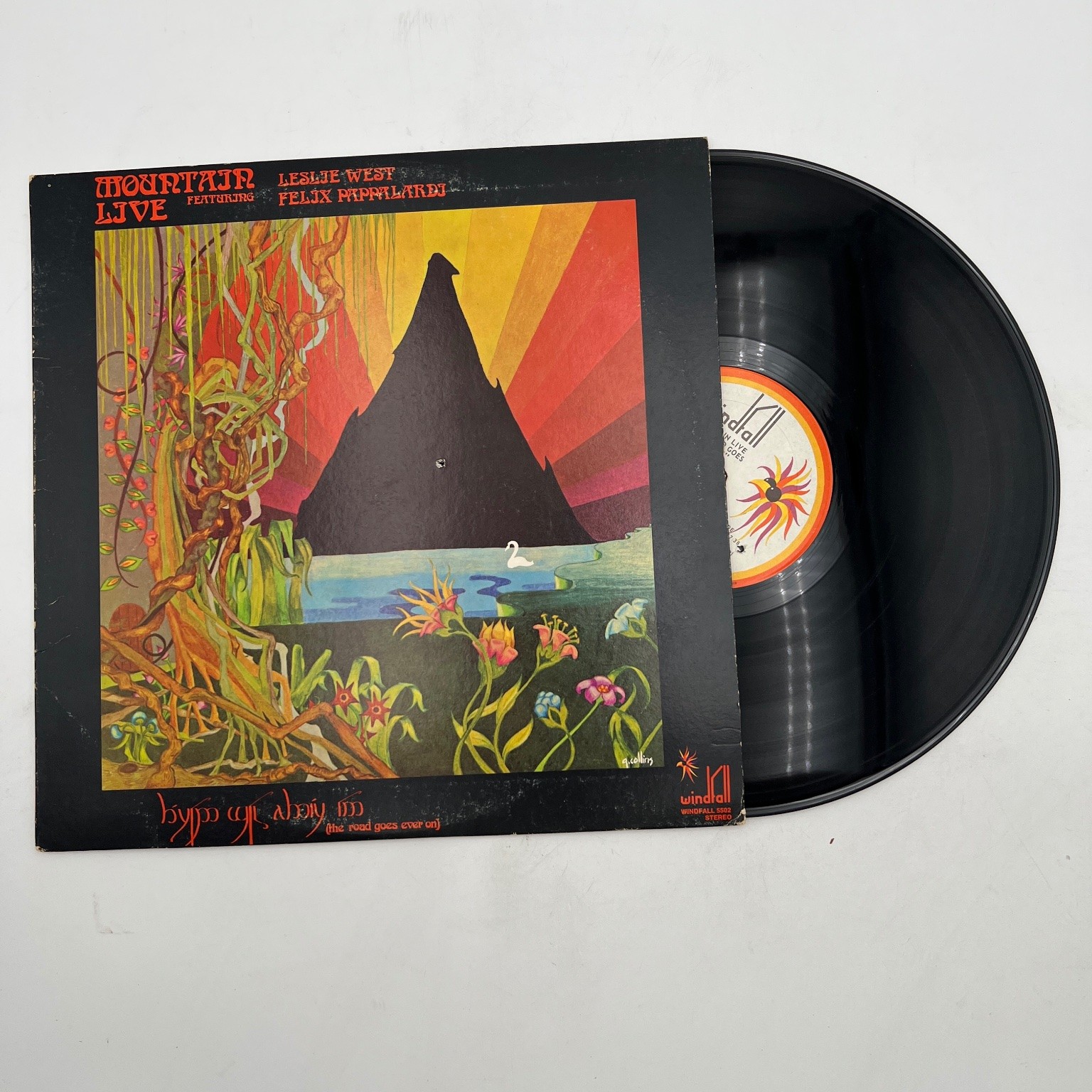 Mountain – Live LP Record 1972 Windfall Hard Rock 33⅓ RPM