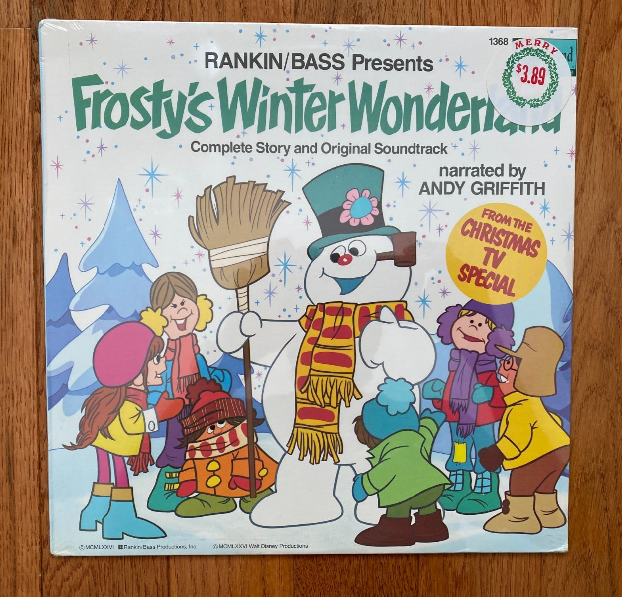 Frosty’s Winter Wonderland LP Disneyland 1976 Christmas Rankin Bass Still Sealed