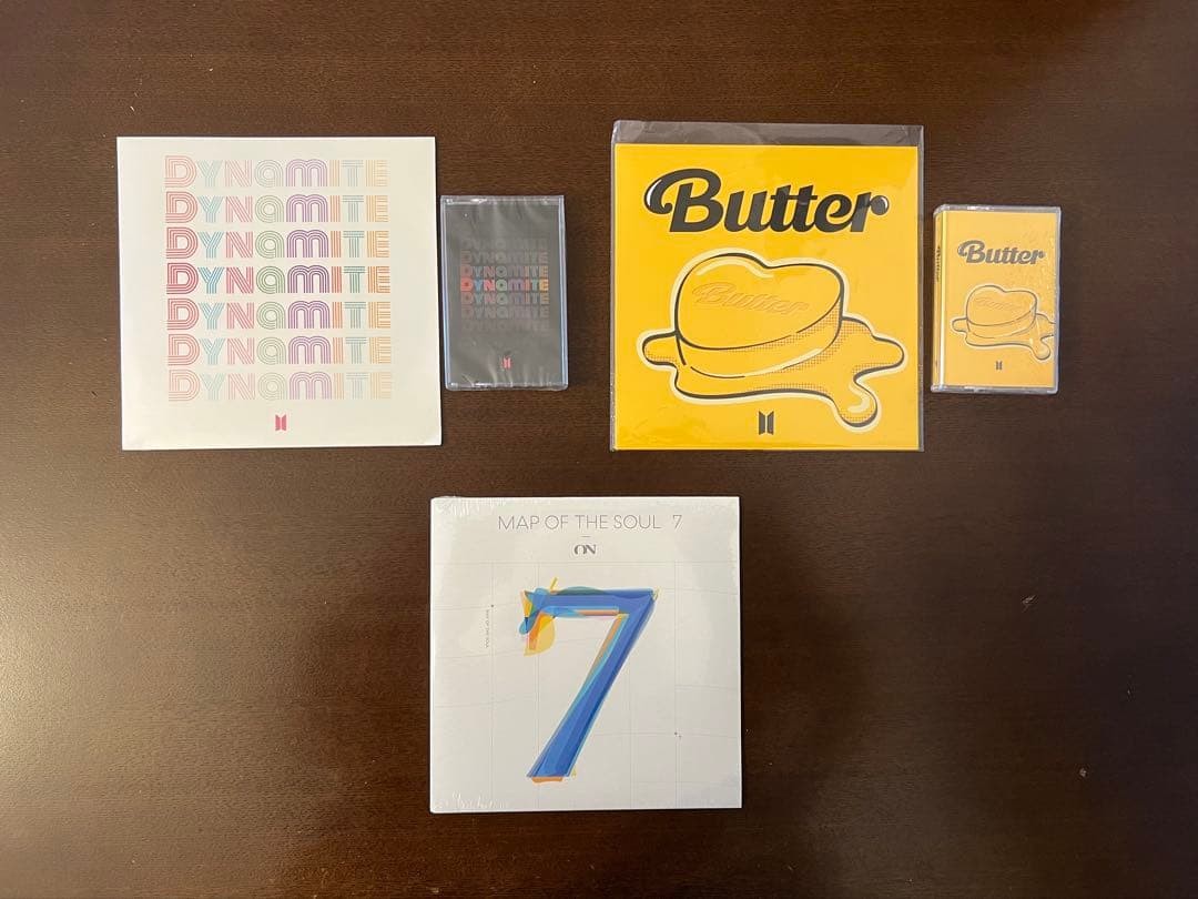 【BTS】Official Dynamite & Map of the Soul 7 & Butter Vinyl 7″ New JP