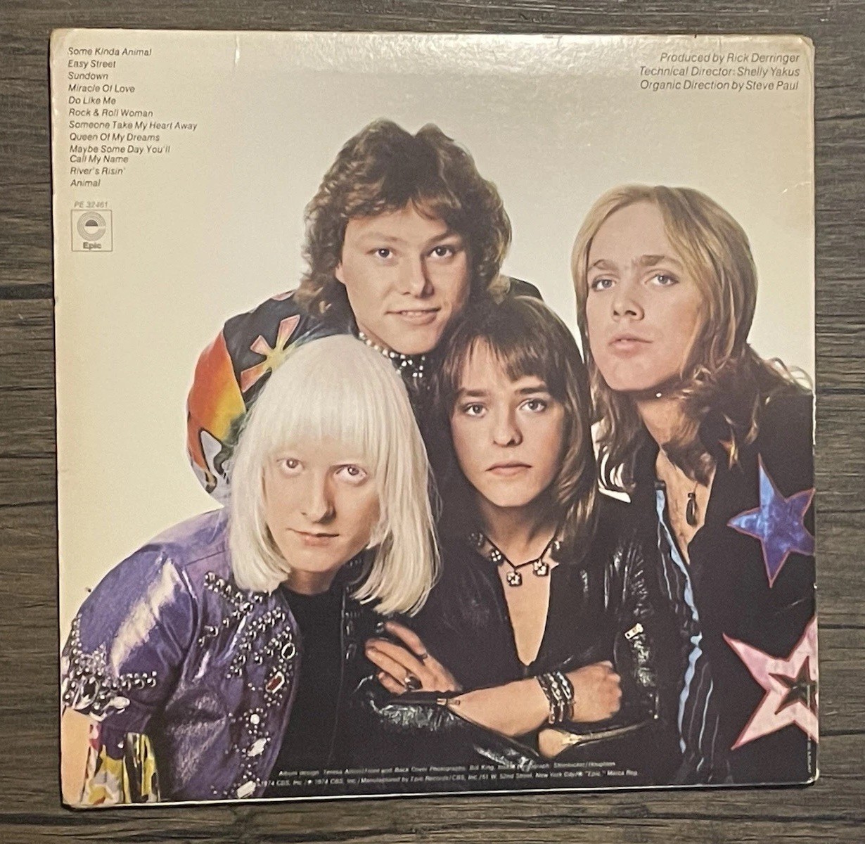 THE EDGAR WINTER GROUP SHOCK TREATMENT EPIC (VG) PE-32461 LP VINYL RECORD