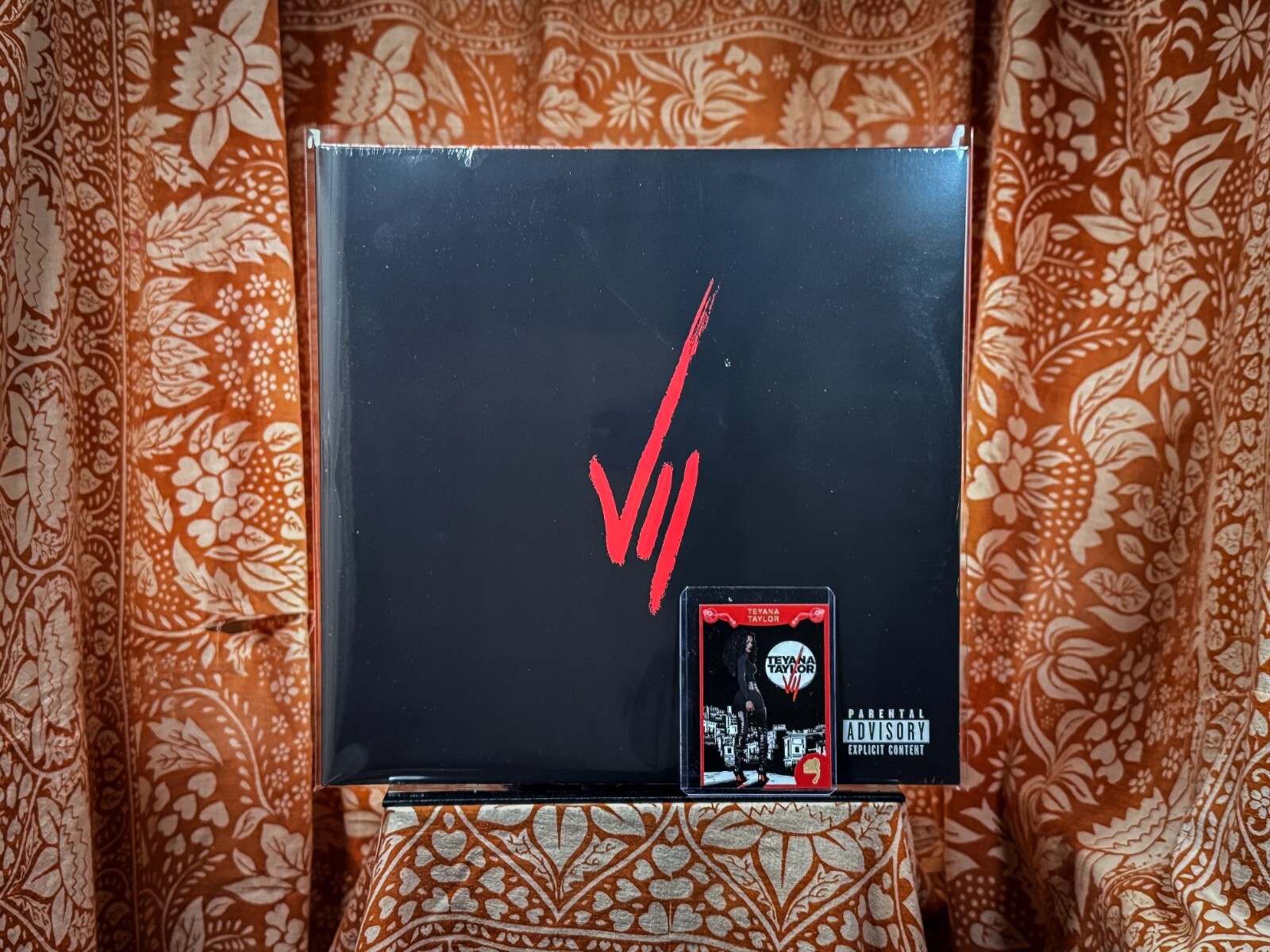 SEALED Teyana Taylor VII RED BLACK vinyl TRADING CARD album love Summer Walker