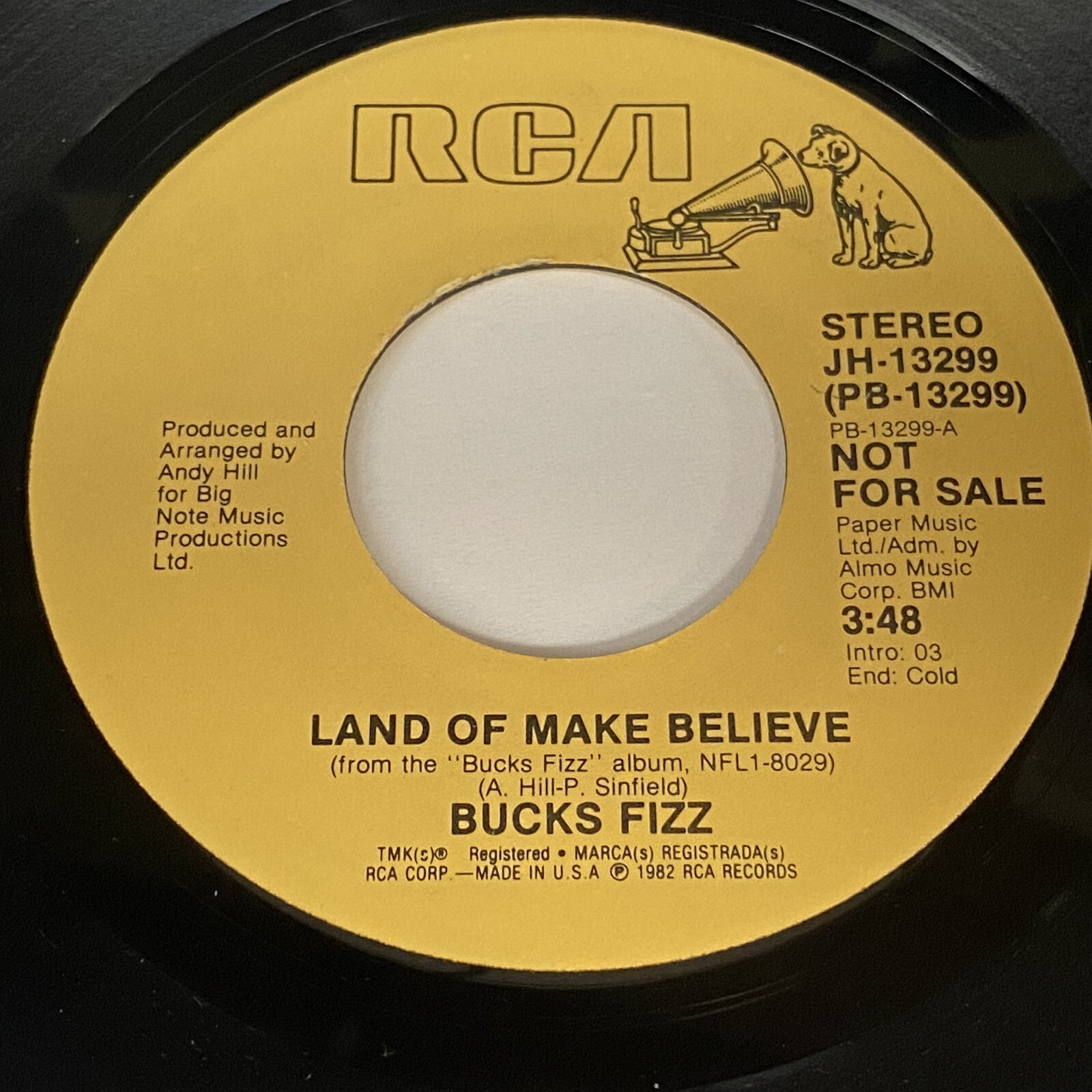 Bucks Fizz: Land Of Make Believe (Stereo) / (Mono) 45 – RCA