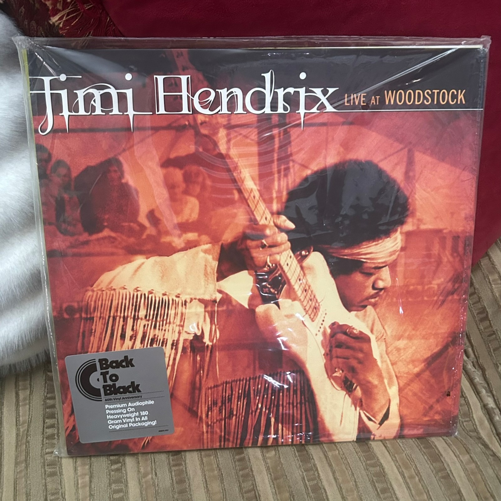 Jimi Hendrix Live At Woodstock 3 LP Vinyl Back To Black Pressing 180 Grams Hype