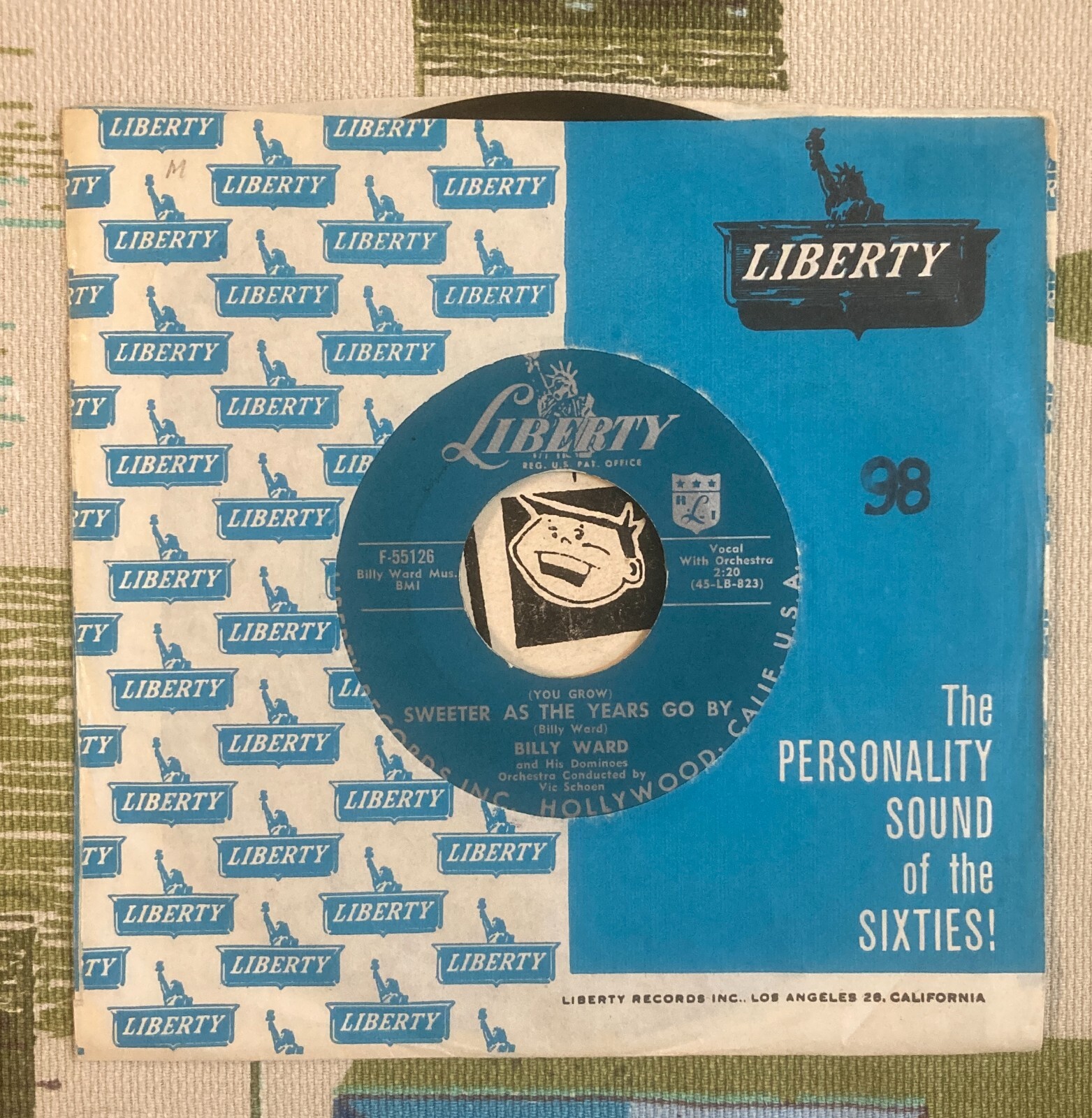 Billy Ward and His Dominoes 45 Solitude 1958 R&B Doo Wop EX