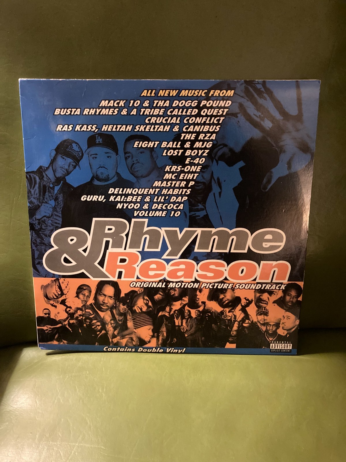 Rhyme & Reason Soundtrack OST 2LP Vinyl 1997, ft Rza, KRS-ONE, Dogg Pound VG+