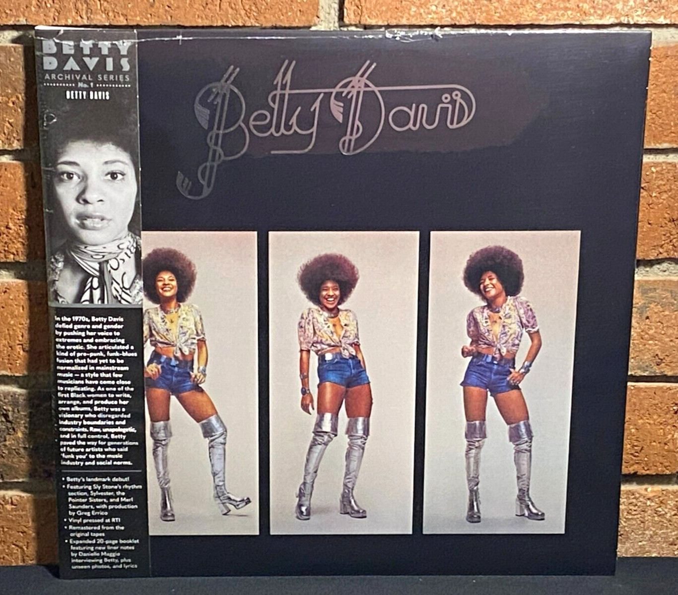 BETTY DAVIS – Self Titled, Remastered BLACK VINYL LP OBI Strip + Booklet Sealed