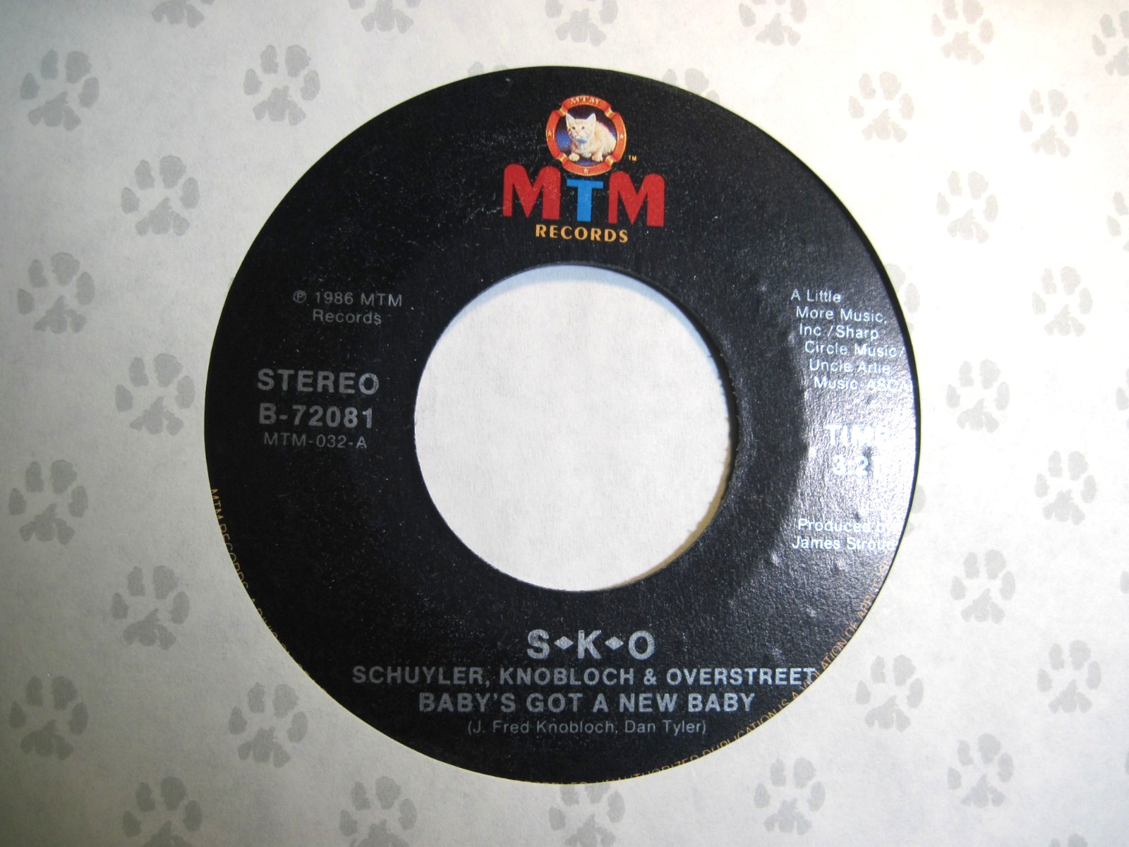 S-K-O / SCHUYLER * 45 * Baby’s Got A New Baby * 1986 #1 * UNPLAYED MINT ! * NOS