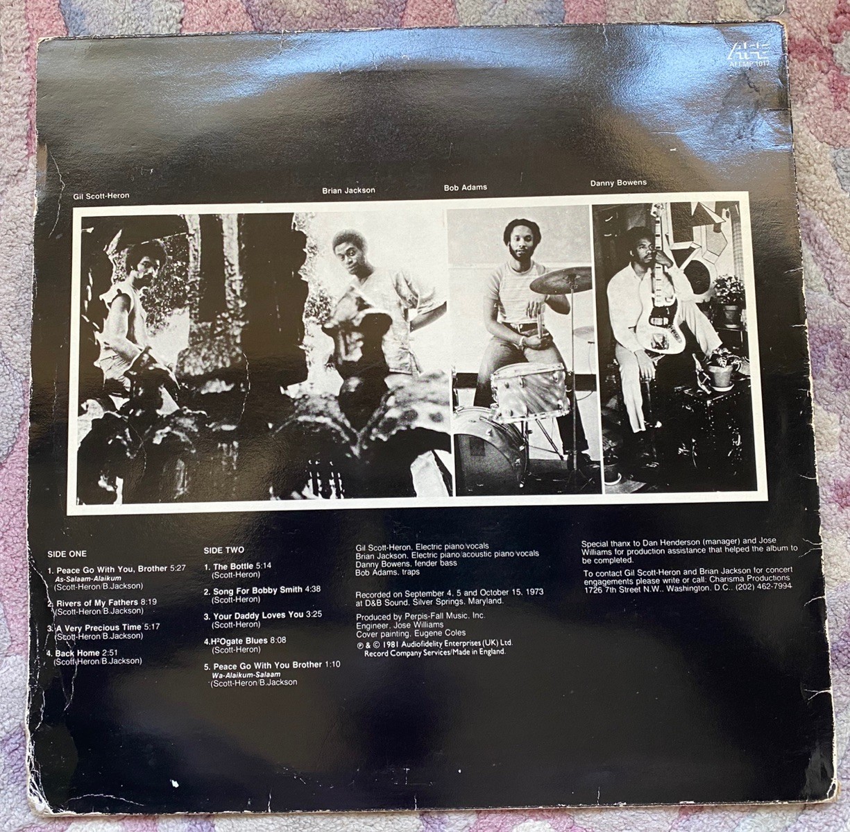 GIL SCOTT-HERON / BRIAN JACKSON ‎– The Bottle LP UK Vinyl AFEMP 1017 VG+