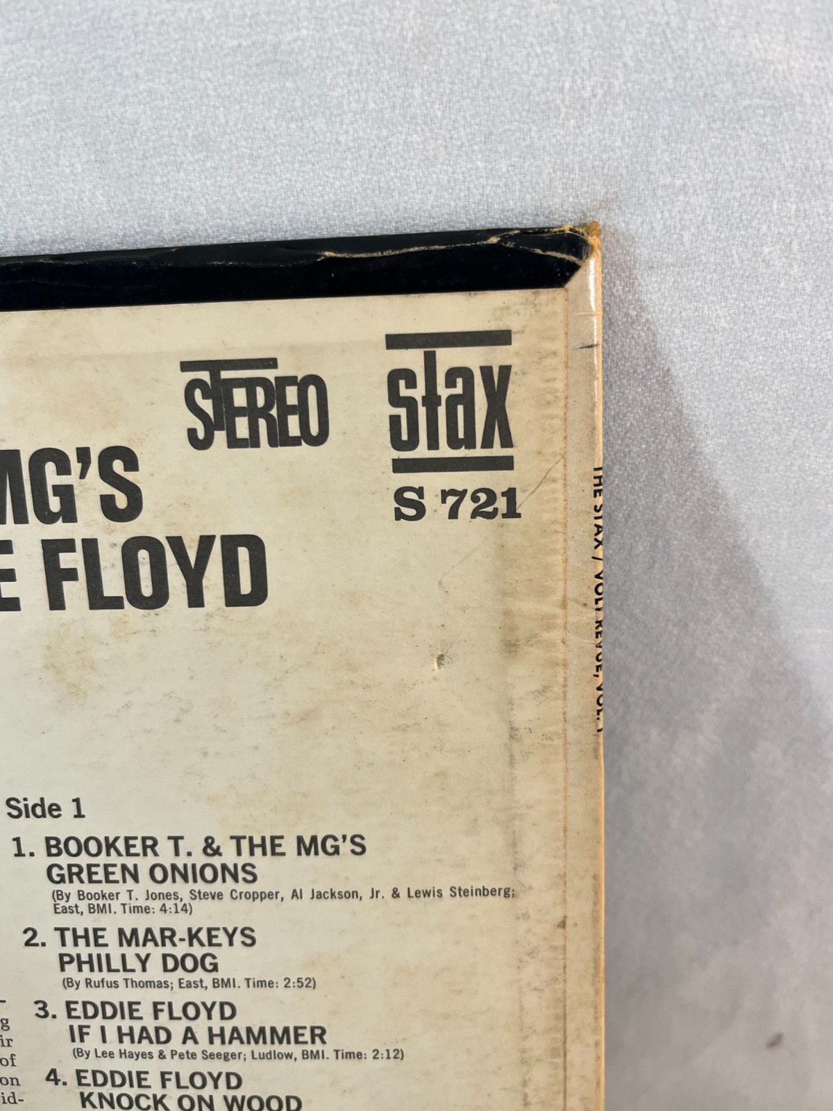 LP The Stax Volt Revue Volume One Live In London STAX S721 (G+/VG Vinyl)
