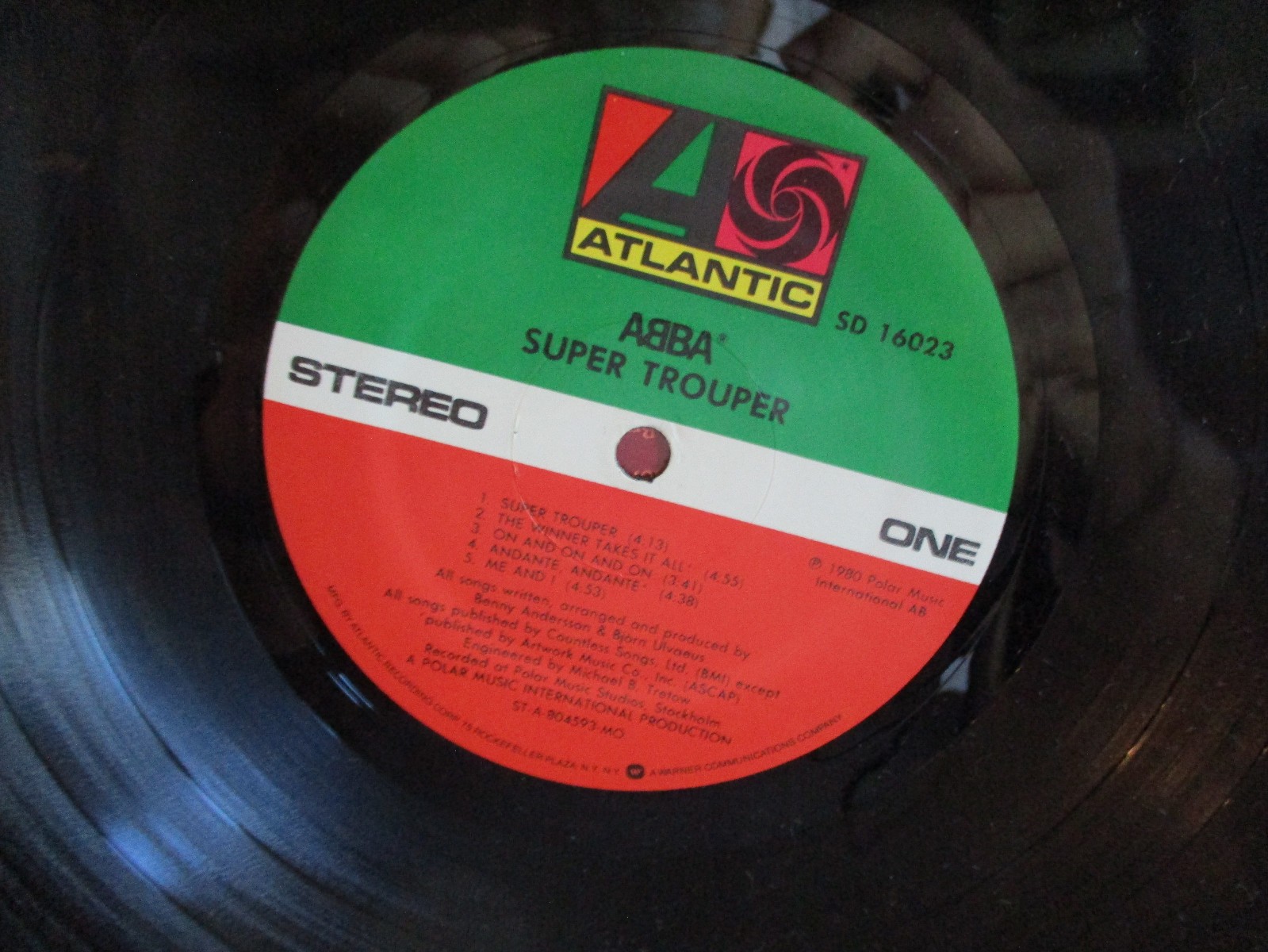 ABBA – SUPER TROUPER – 1980 ATLANTIC SD 16023 SOLID VG+ VINYL $9.95