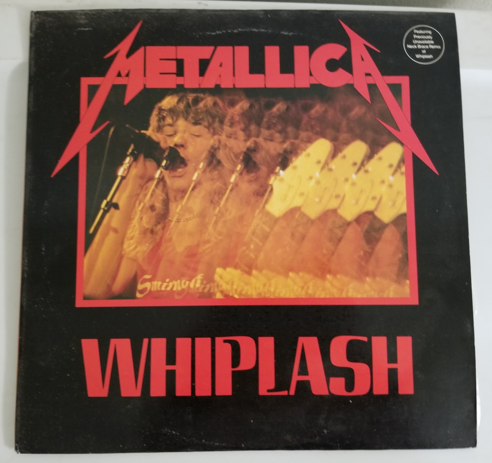 METALLICA Whiplash 12″ EP 33 RPM Vinyl Megaforce Records 1984 MRS-04 Promotional