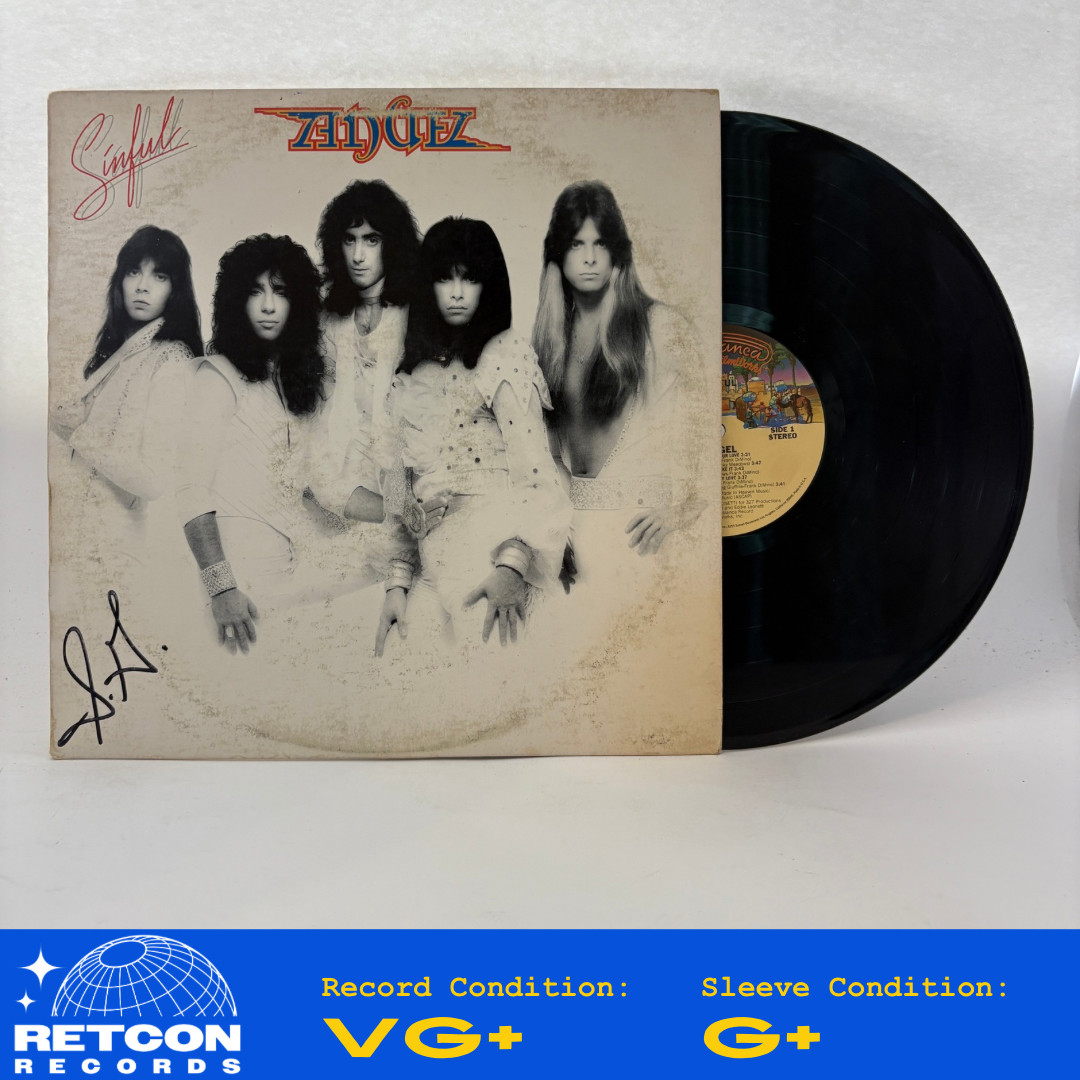 Angel – Sinful Vinyl LP Very Good Plus (VG+)/Good Plus (G+)