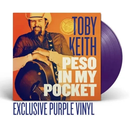 Toby Keith Peso In My Pocket Exclusive Limited Purple Colored Vinyl LP Record