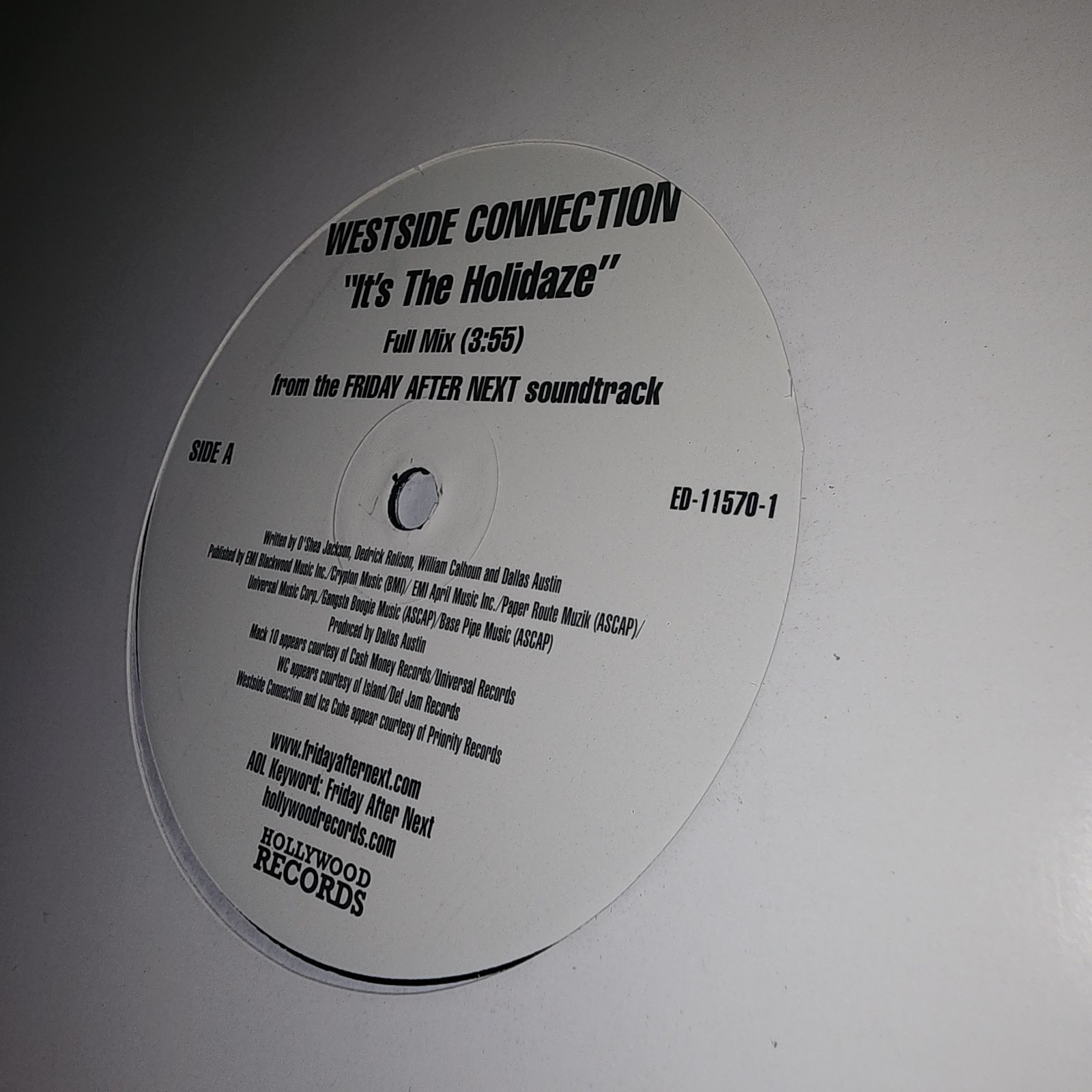 Westside Connection – It’s The Holidaze OG 2002 Press 12″ Very Good Vinyl