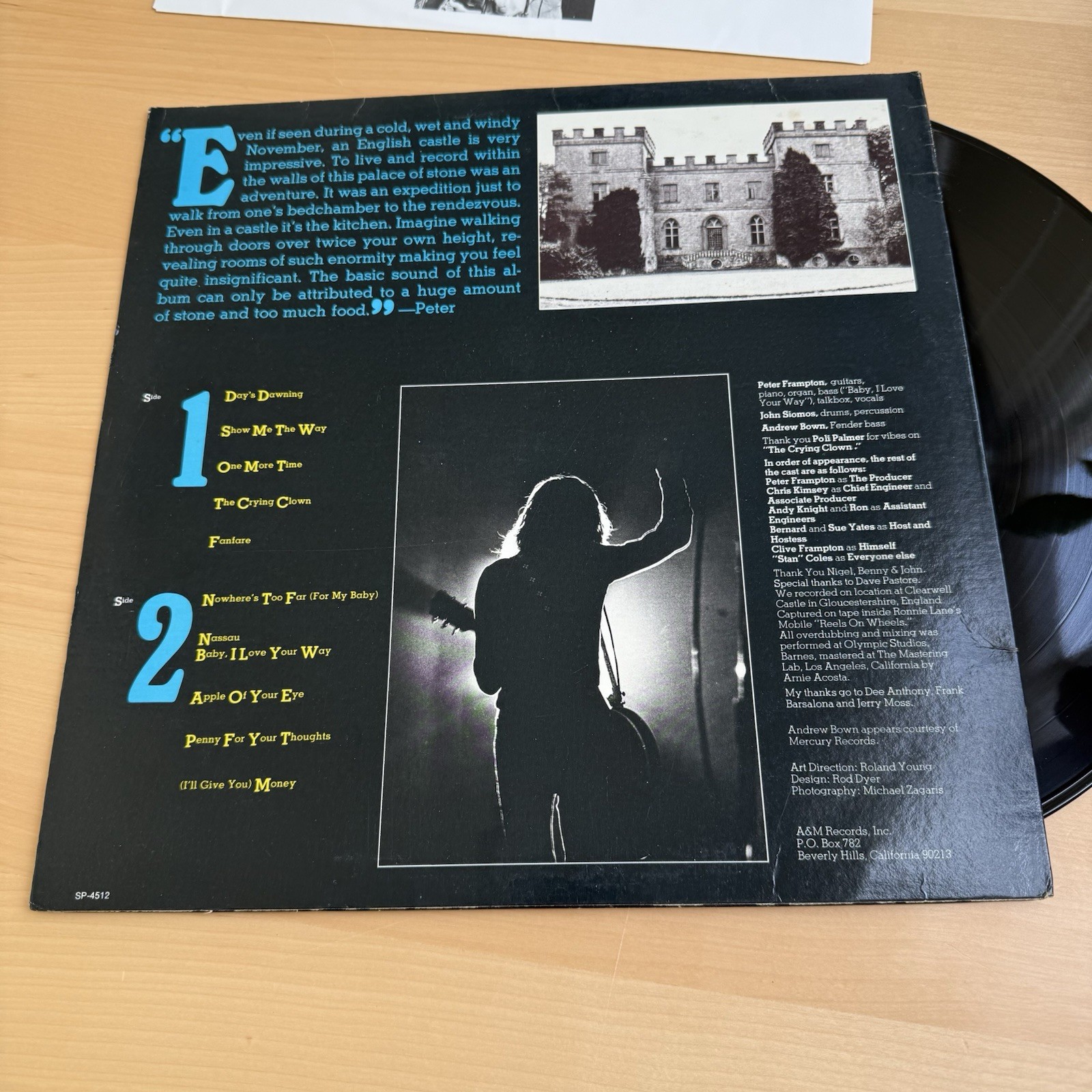 “Frampton” PETER FRAMPTON LP 1975 Record original US Press vinyl EXCELLENT