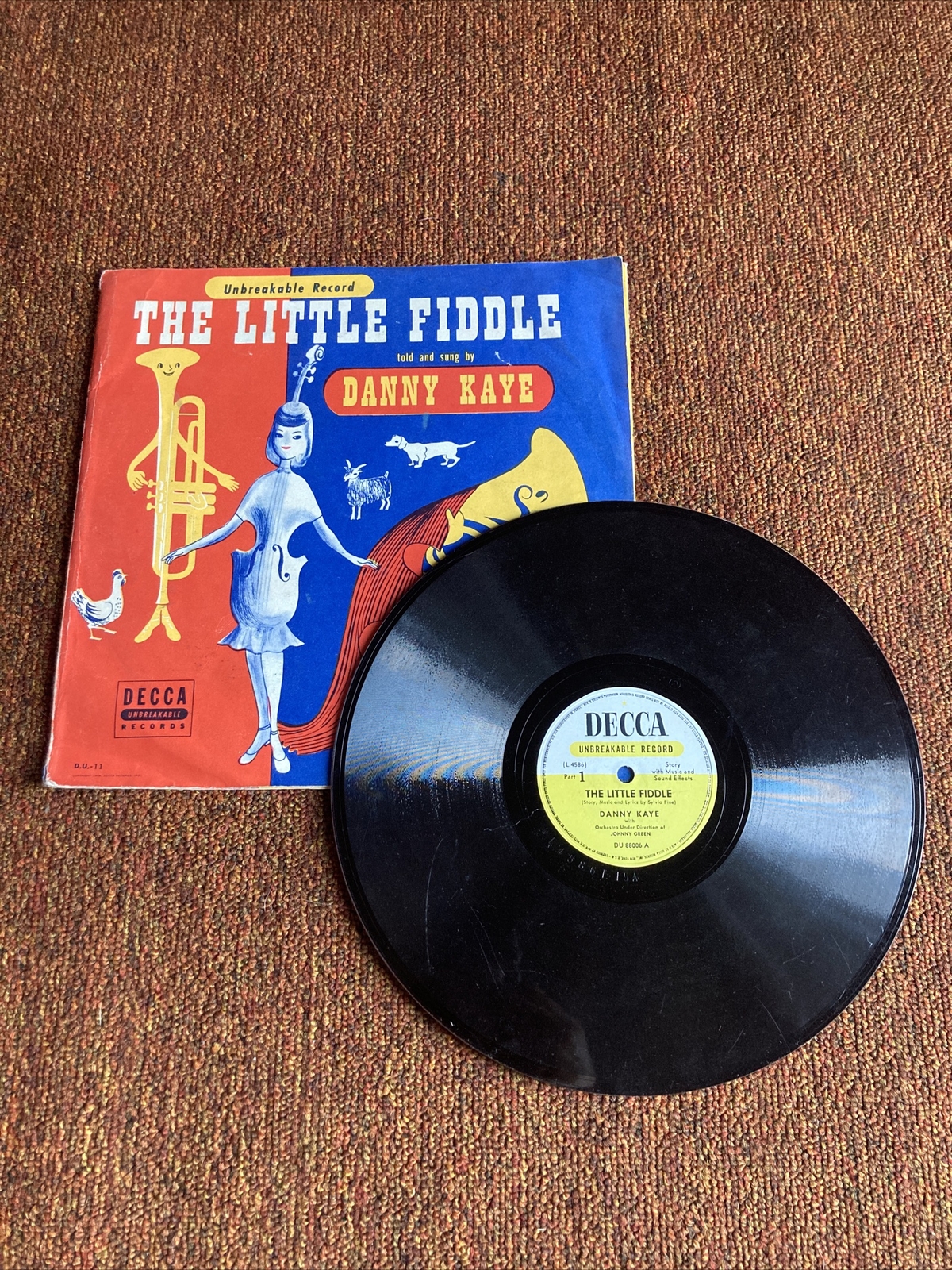 Danny Kaye / Johnny Green – The Little Fiddle – Decca 78 RPM