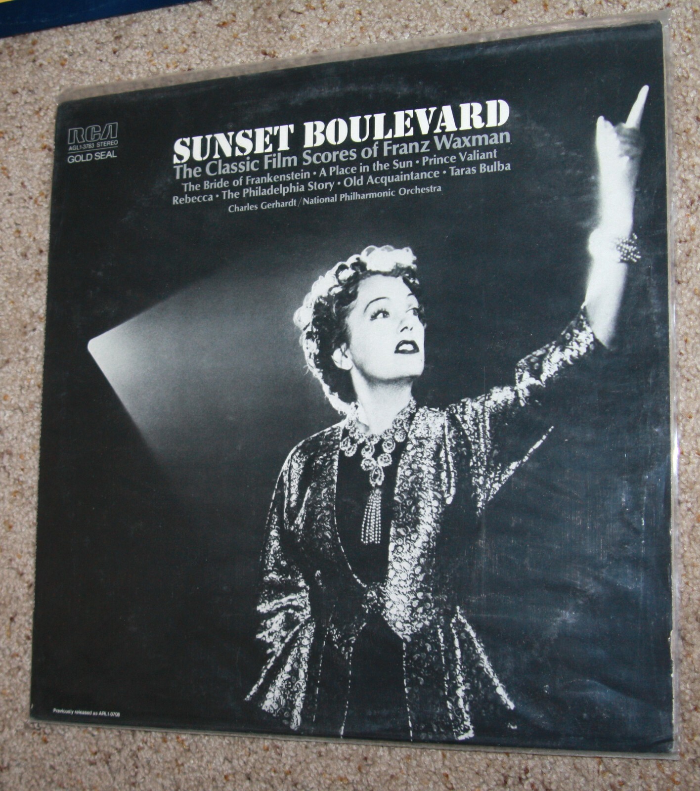 Sunset Boulevard LP vintage vinyl record film scores Franz Waxman