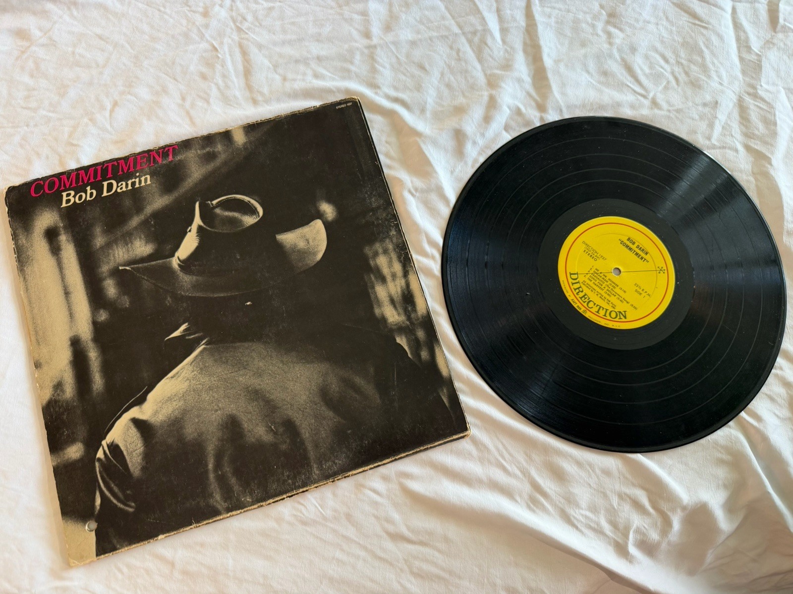 Bob Darin Commitment LP #1937 Stereo Vinyl RARE** Vintage Record