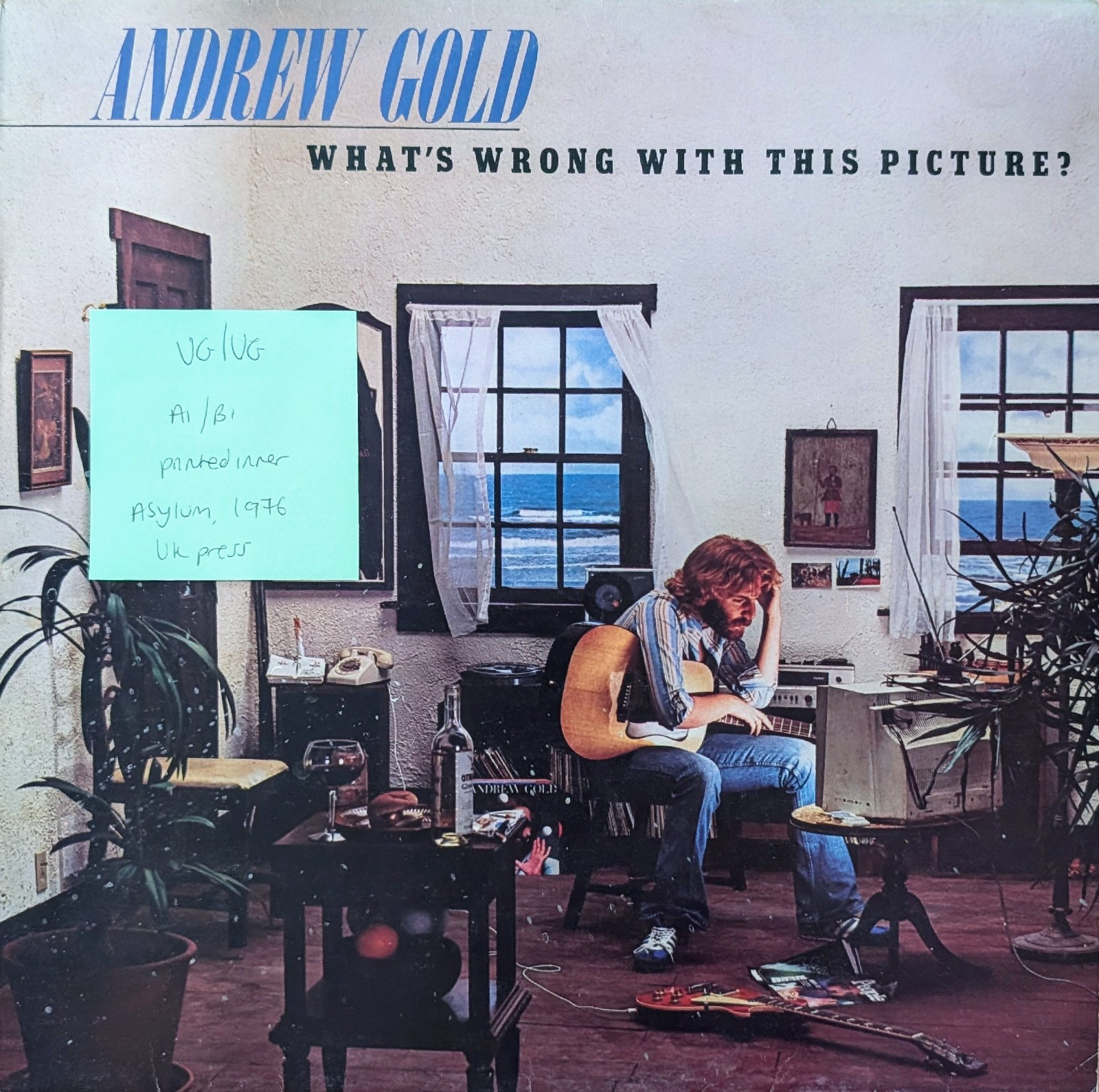 Andrew Gold What’s Wrong With This Picture? Vinyl Record VG/VG K53052 1976