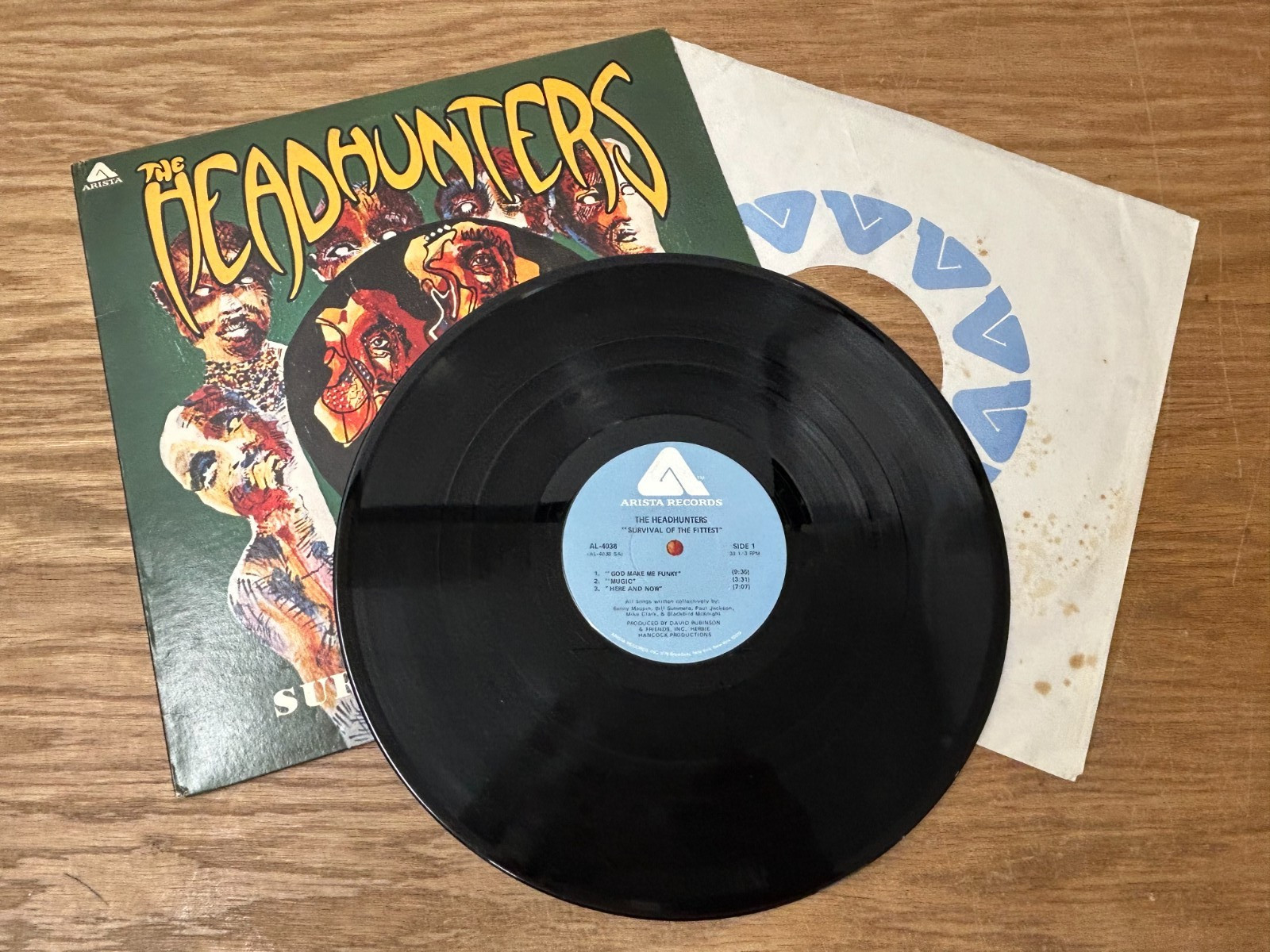 The Headhunters – Survival Of The Fittest LP 1975 Arista AL 4038 VG Vinyl Jazz