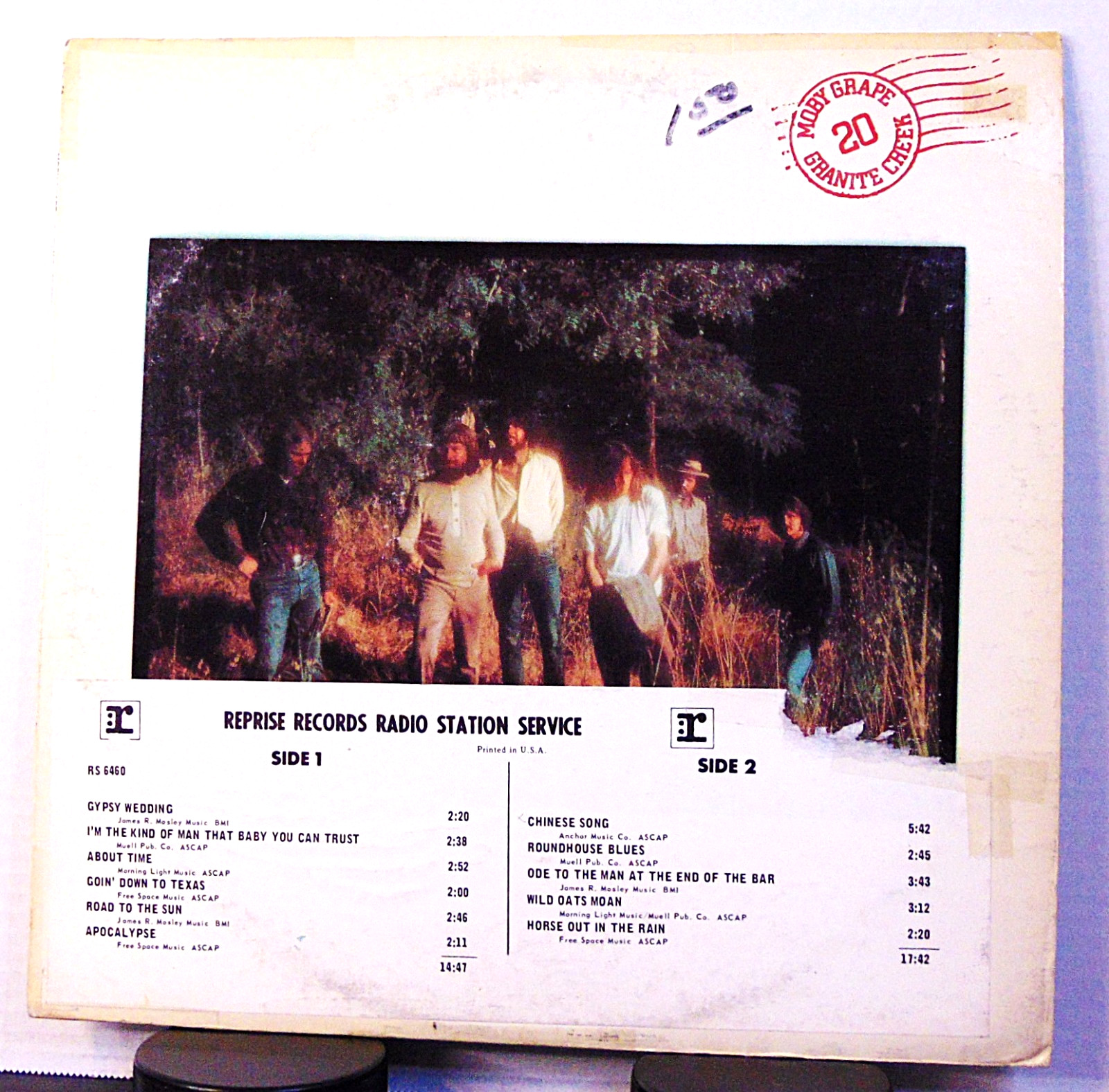 Moby Grape–20 Granite Creek-1971 White Label Promo Reprise Psych Rock LP Record