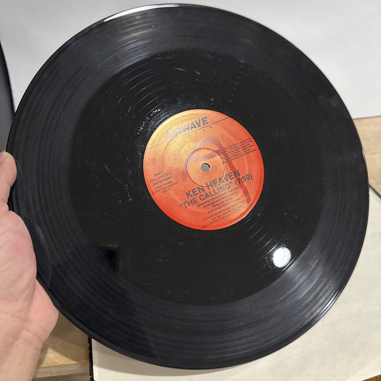 Ken Heaven – The Calling 12″ RARE HI-NRG ITALO *AIRWAVE*