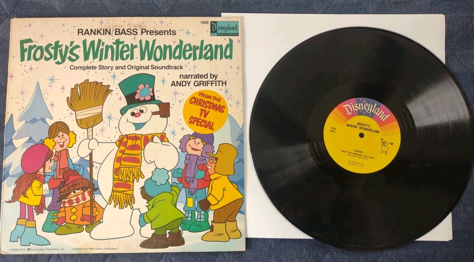 Frosty’s Winter Wonderland Complete Story & Original Soundtrack LP 1976 Disneyla