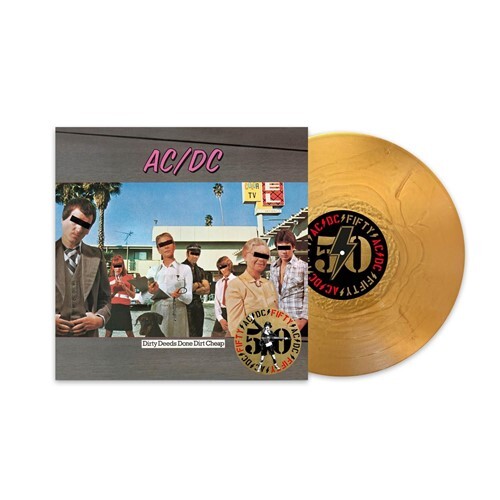 AC/DC Dirty Deeds Done Dirt Cheap (Gold Vinyl) LP VINYL