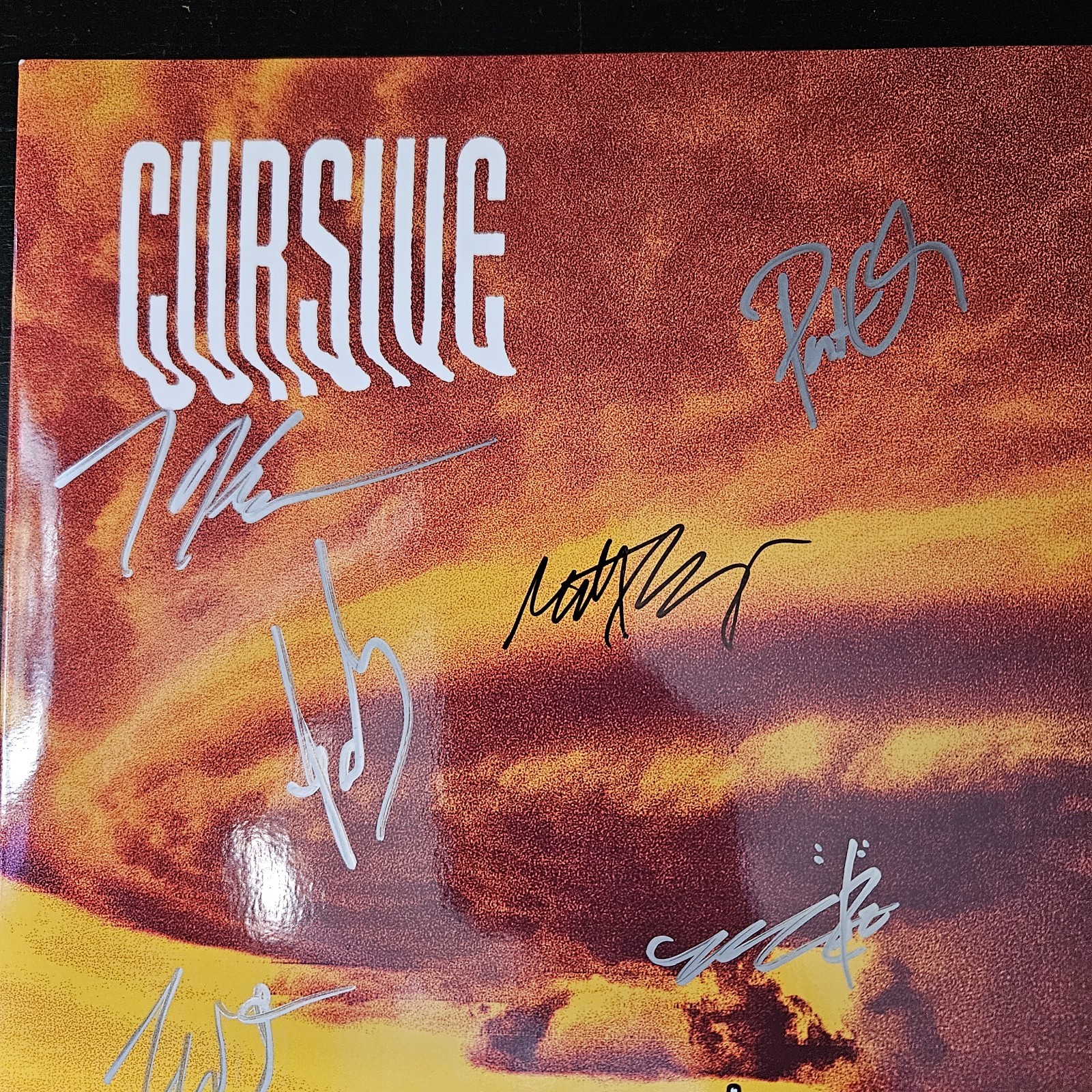 Cursive Signed Autographed Devourer-RED/Black (Record, 2024) Vinyl LP