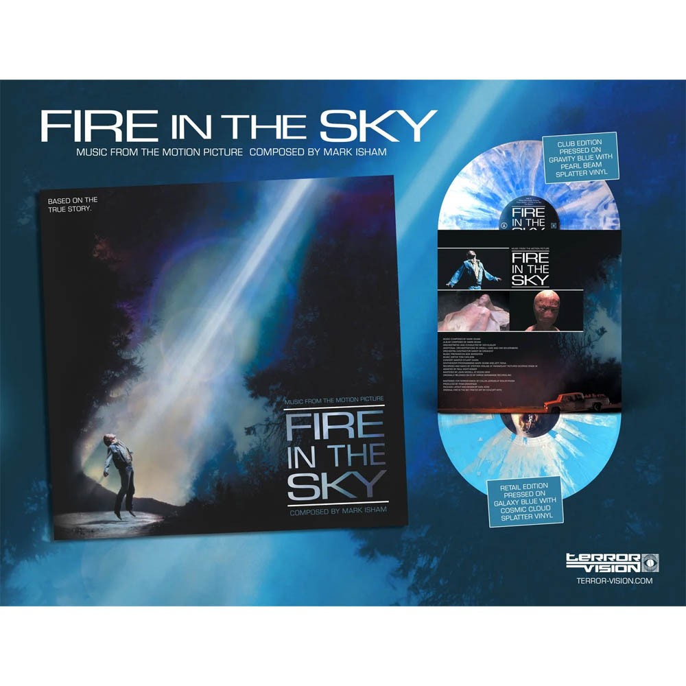 Mark Isham – Fire In The Sky Soundtrack Vinyl LP Galaxy Blue Terror Vision New
